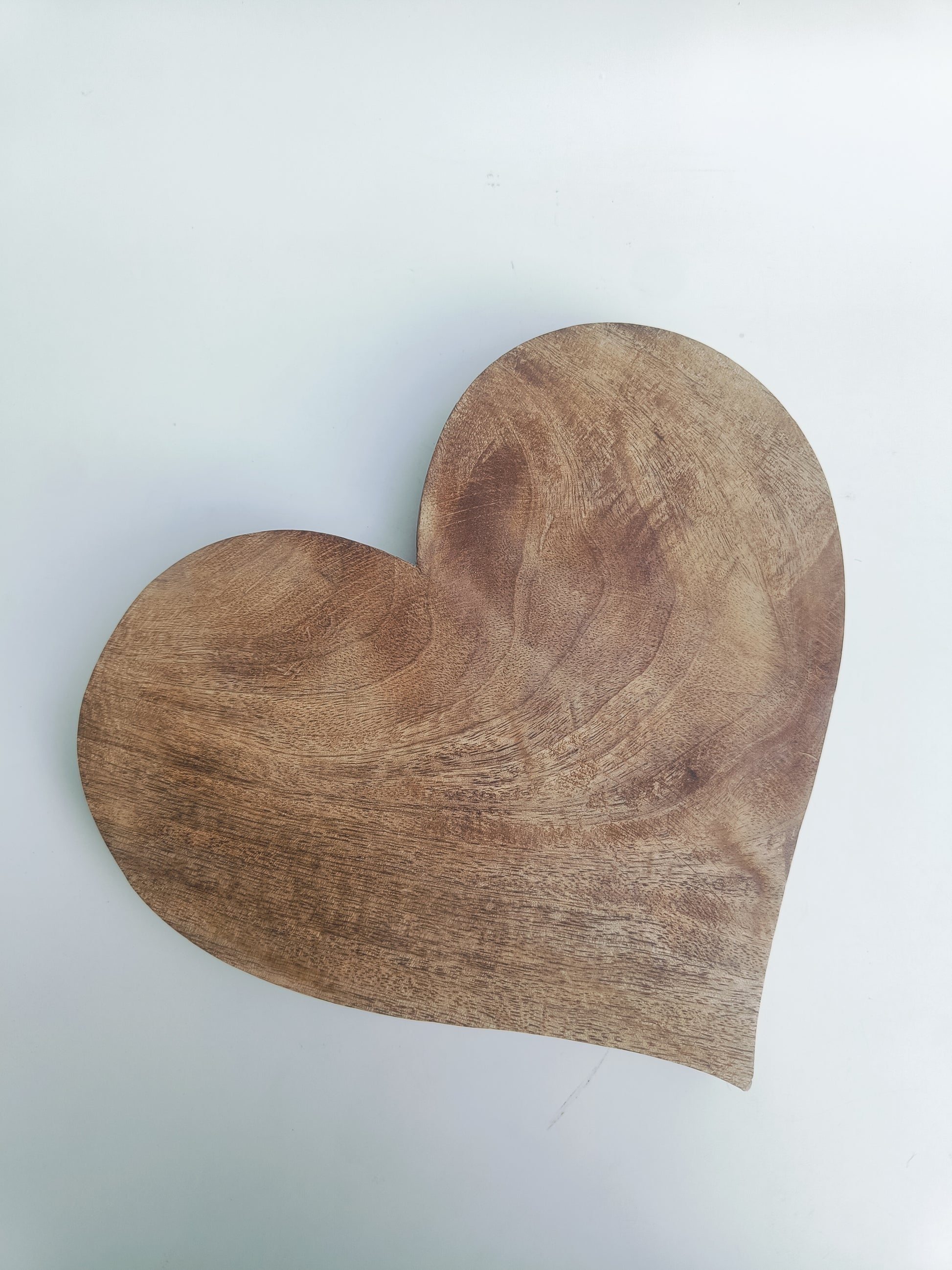 Heart-Shaped Wooden Chopping Board & Serving Platter