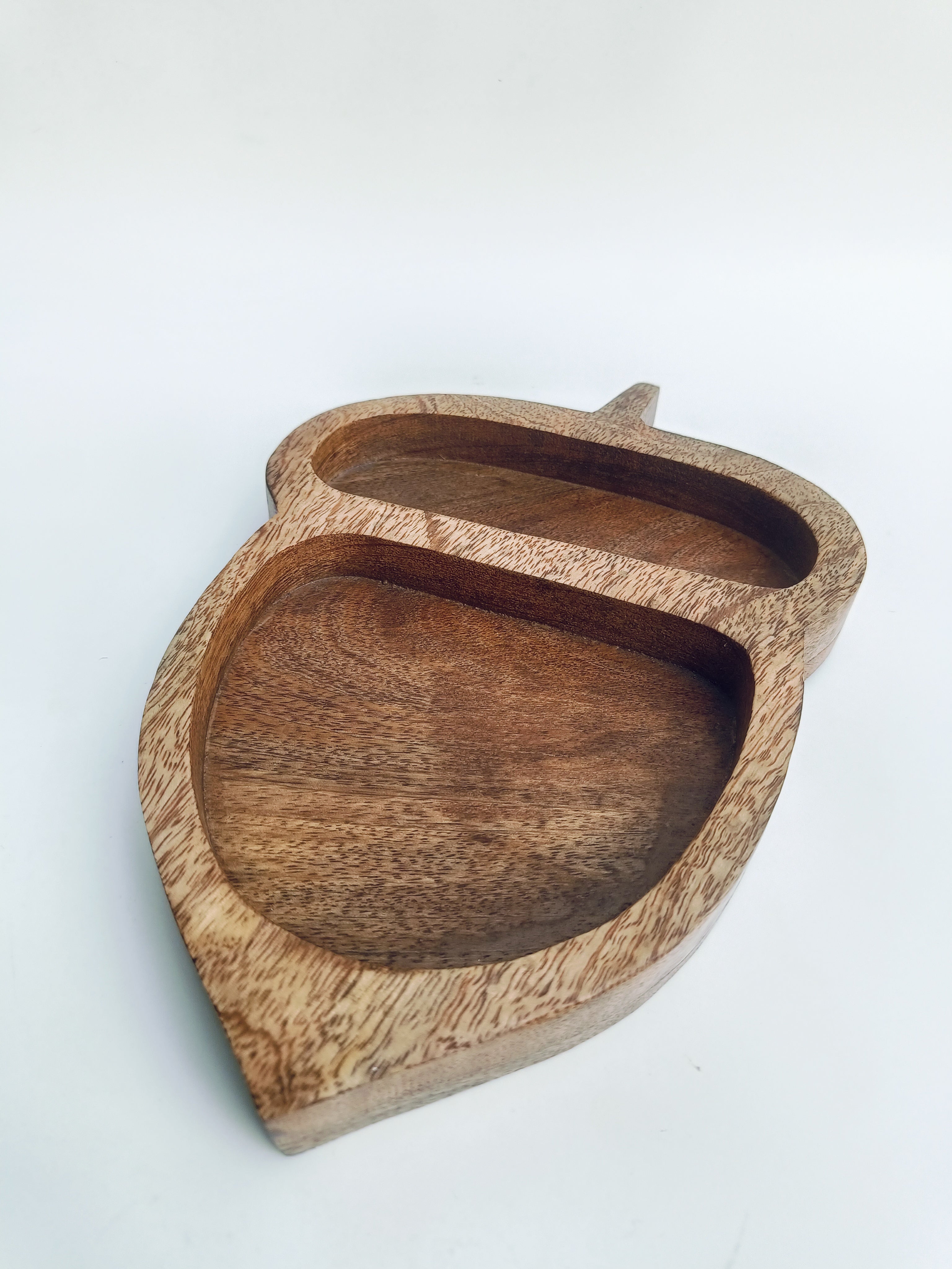 Acorn-Shaped Wooden Serving Platter