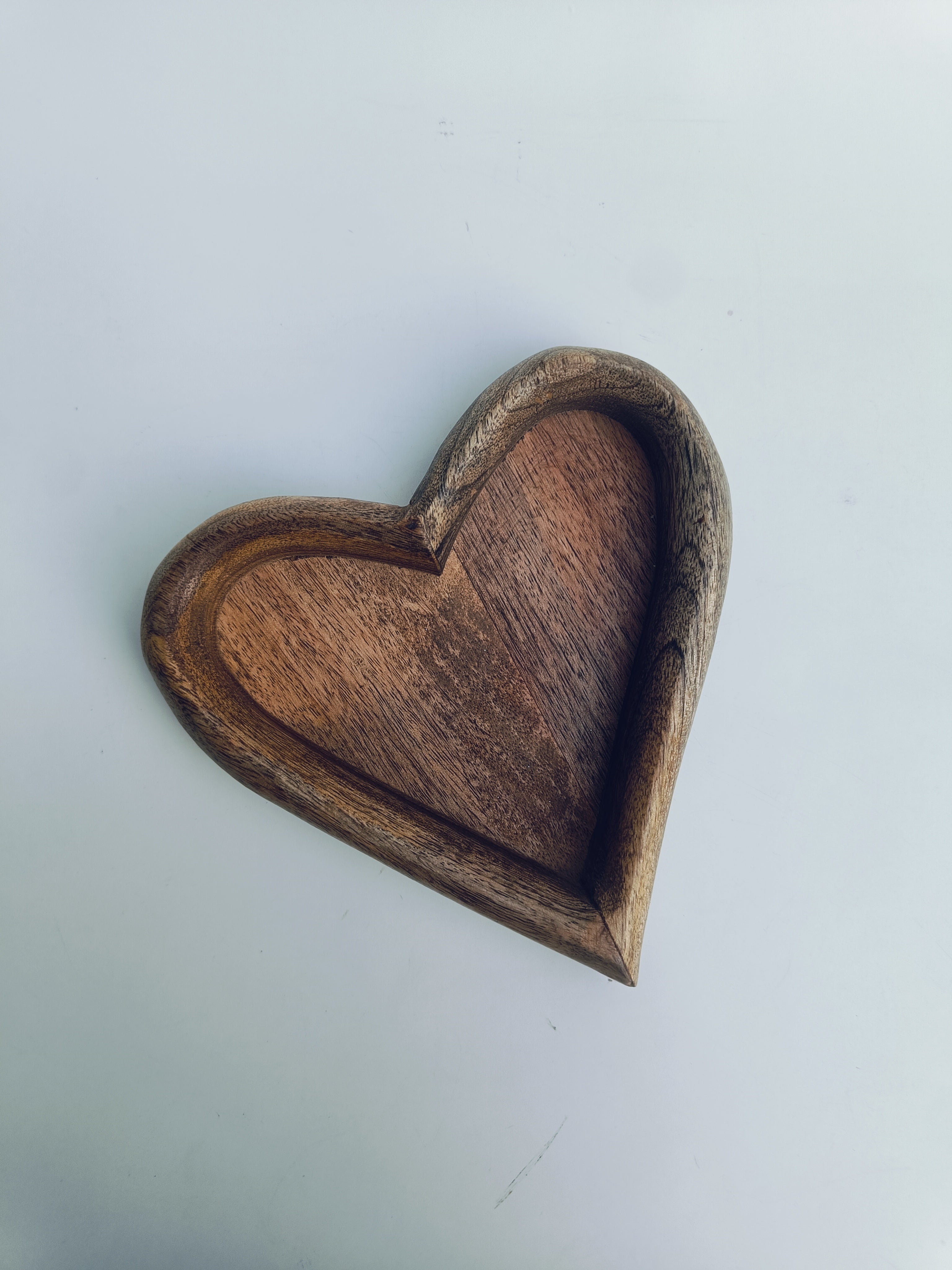 Heart-Shaped Wooden Serving Platter