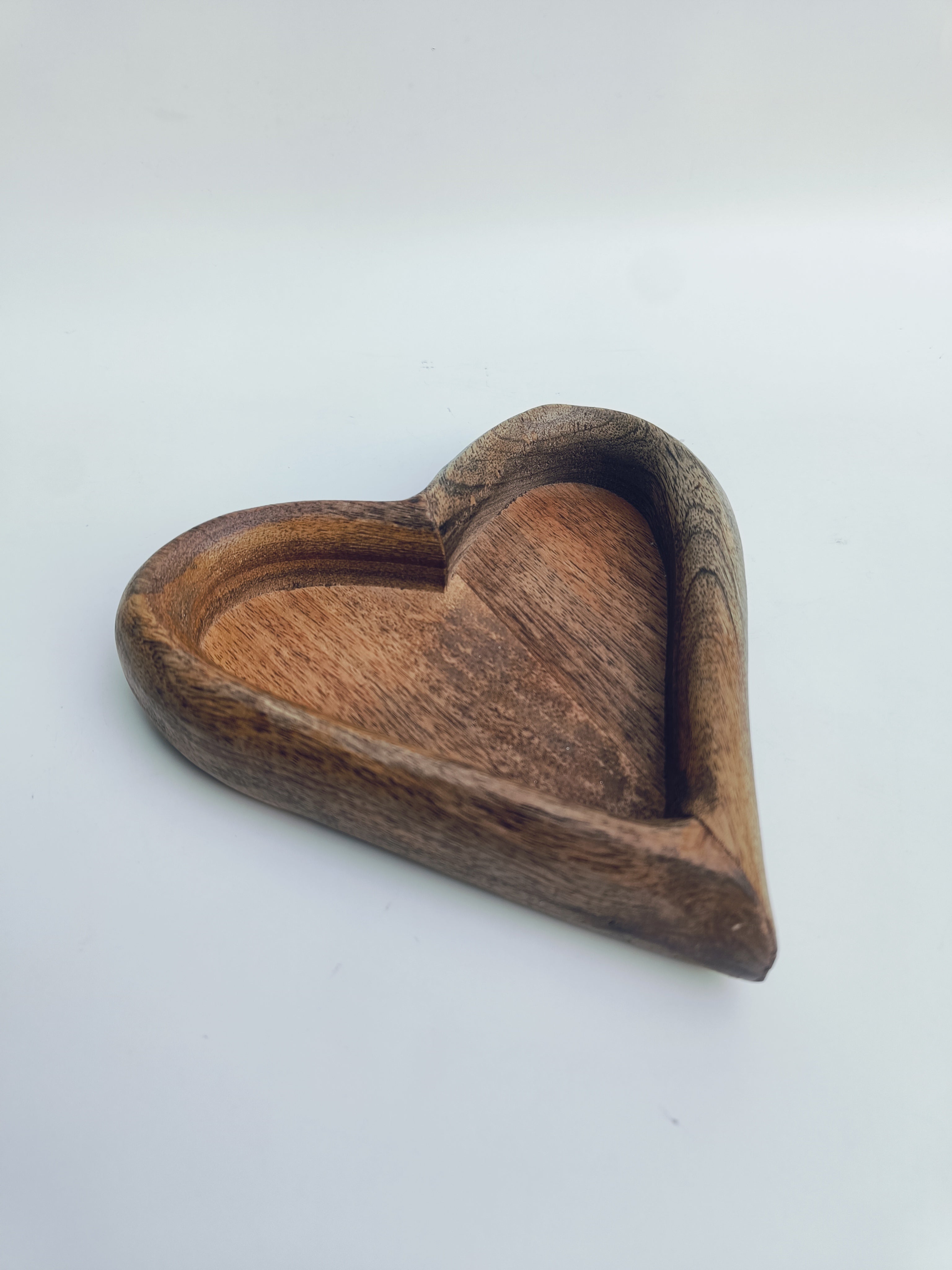 Heart-Shaped Wooden Serving Platter