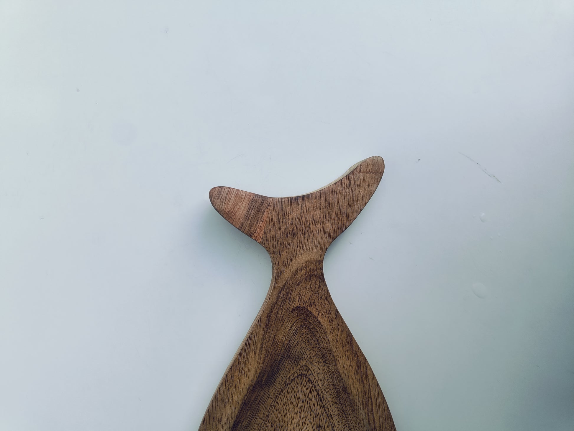 Fish-Shaped Wooden Serving Platter