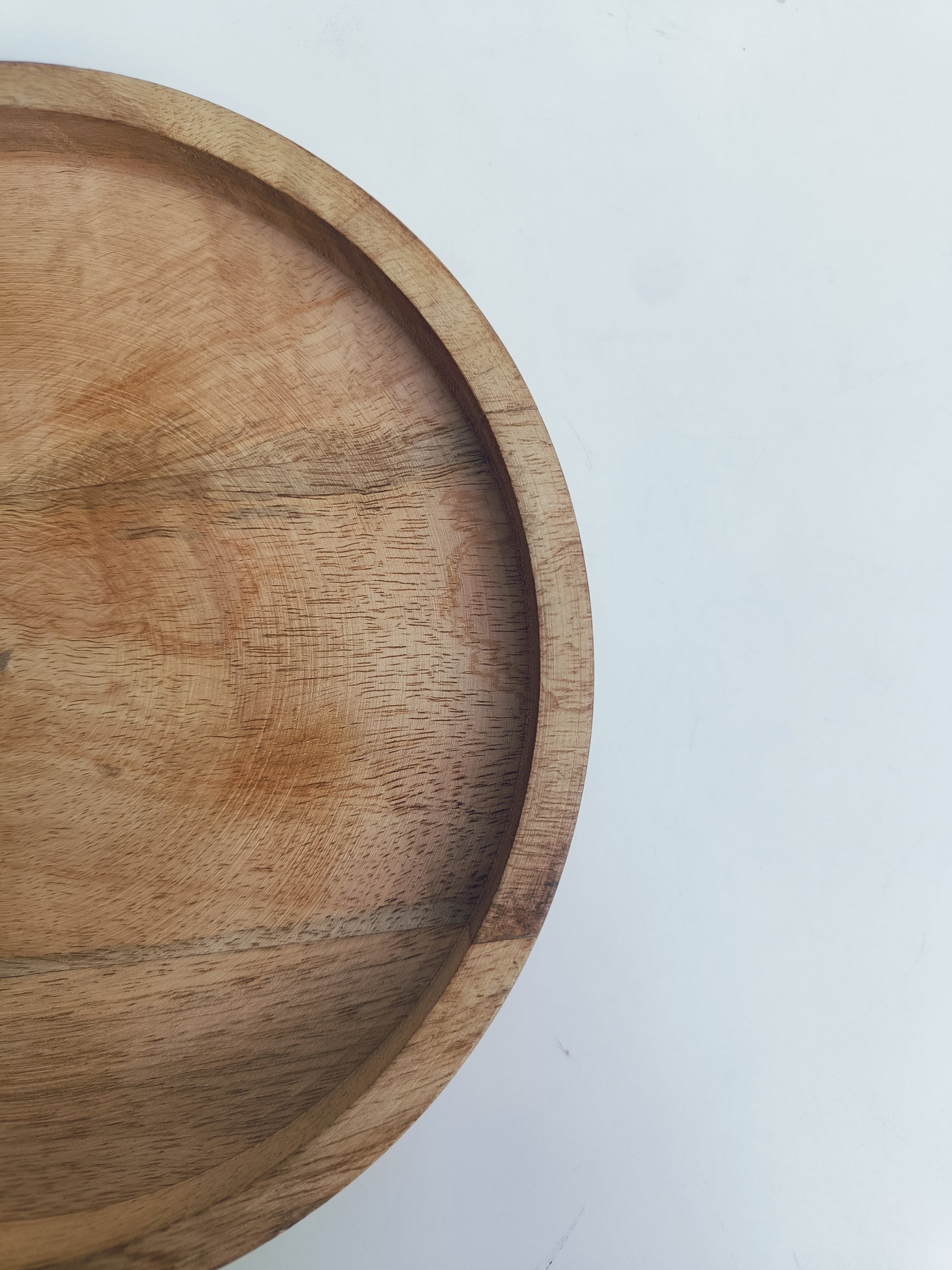 Round Wooden Platter