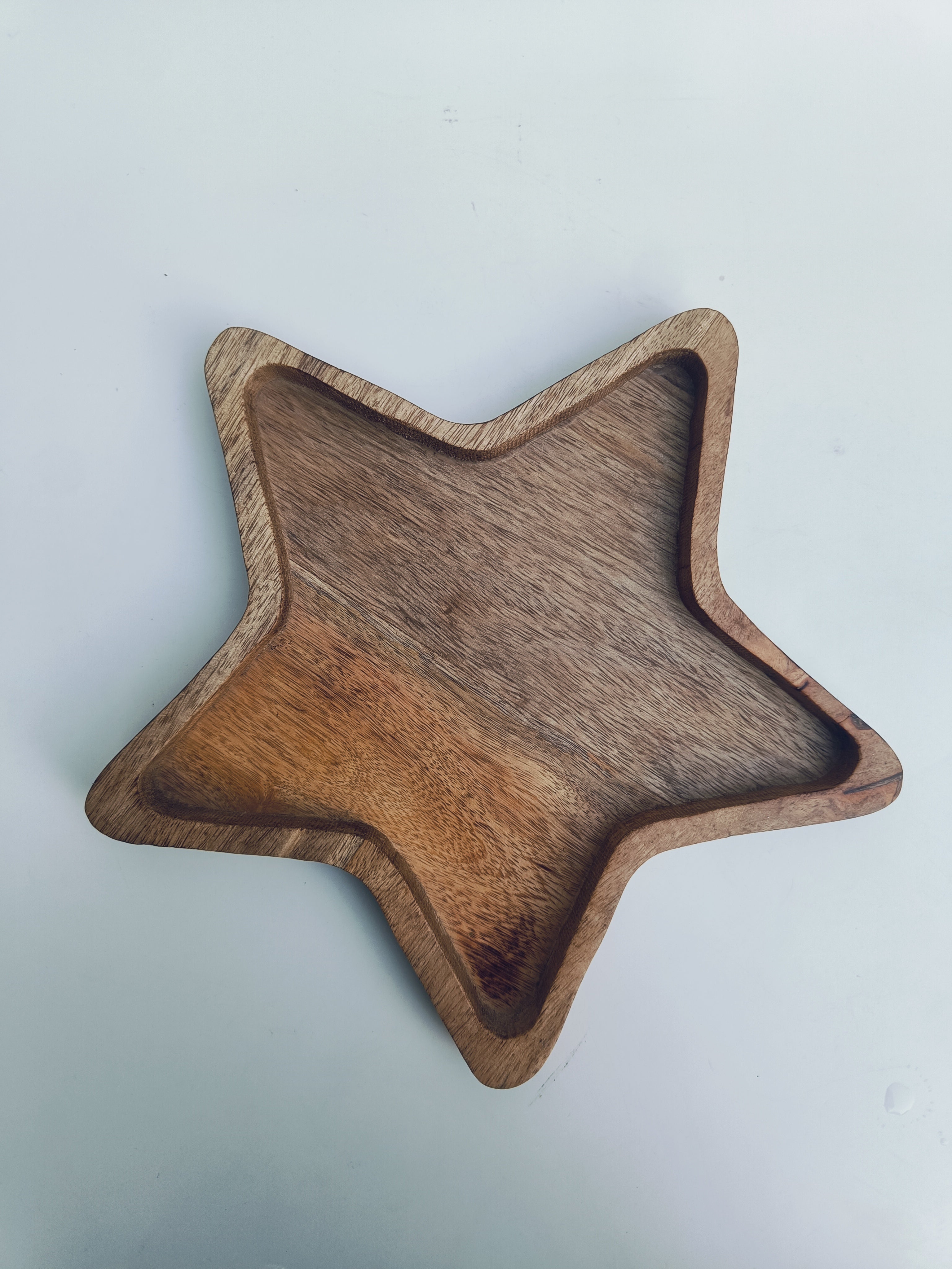 Star-Shaped Wooden Platter