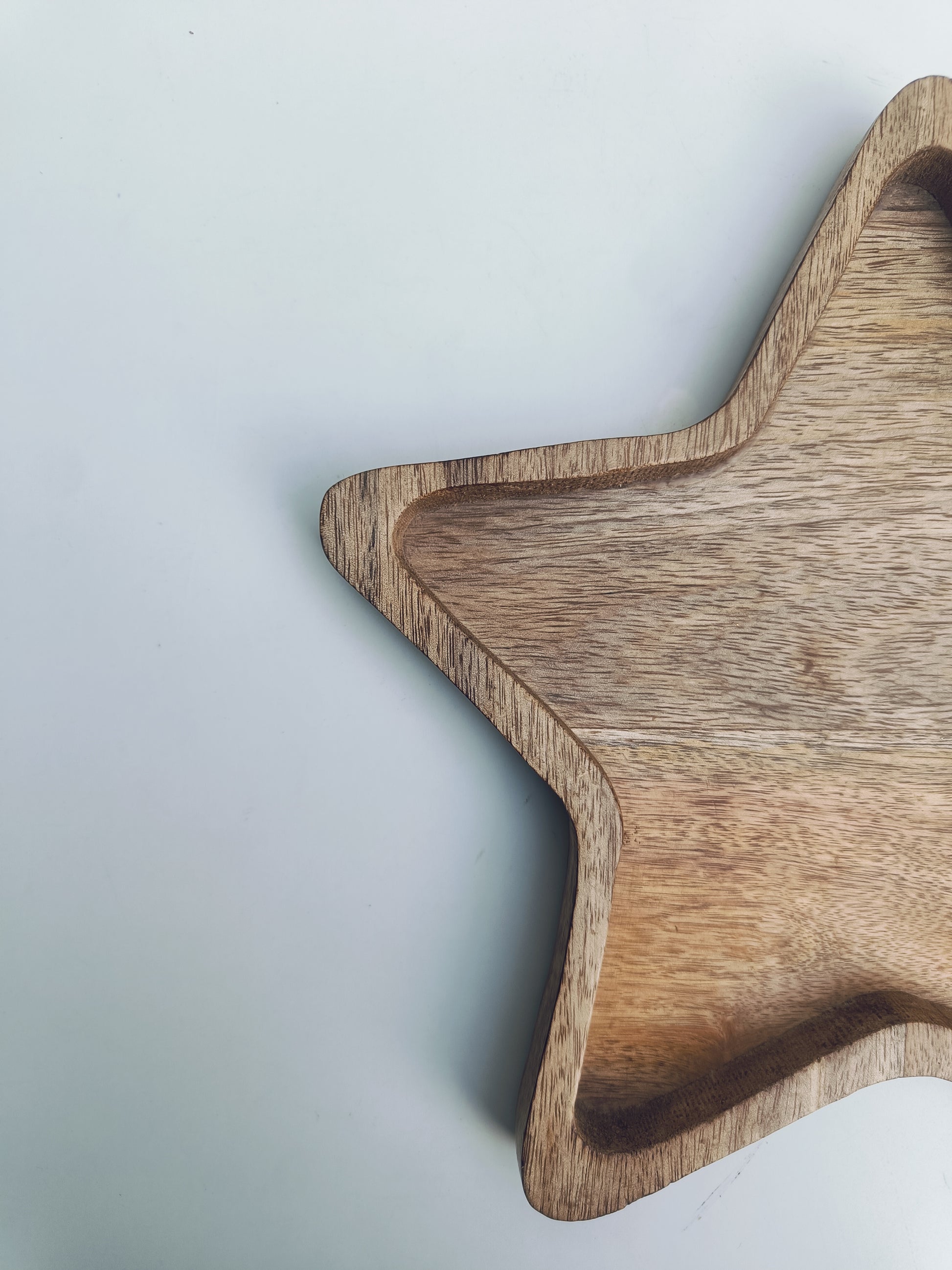 Star-Shaped Wooden Platter