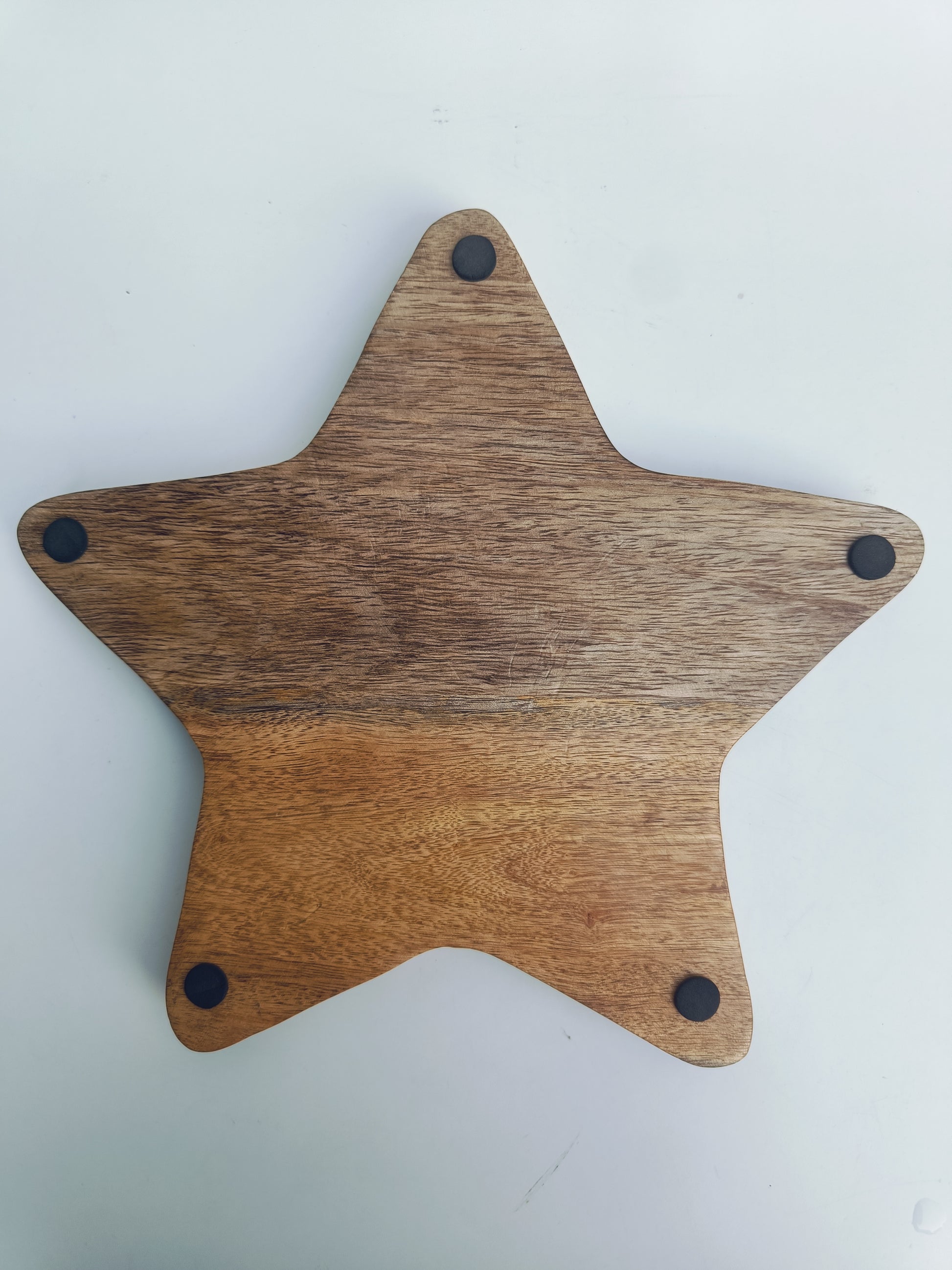 Star-Shaped Wooden Platter