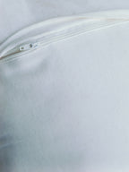 Beige Textured Geometric Cushion