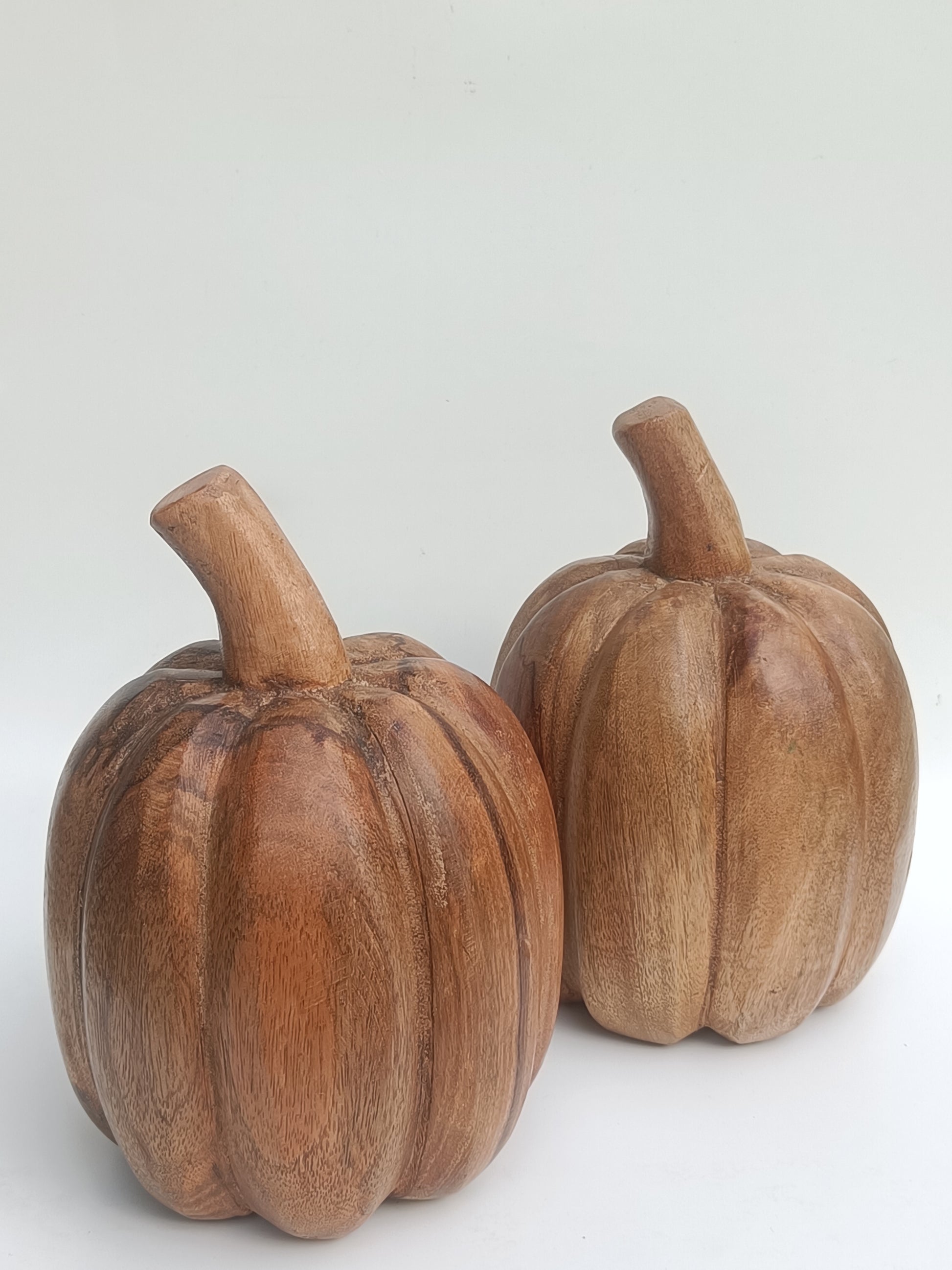 Handcrafted Wooden Pumpkin Décor