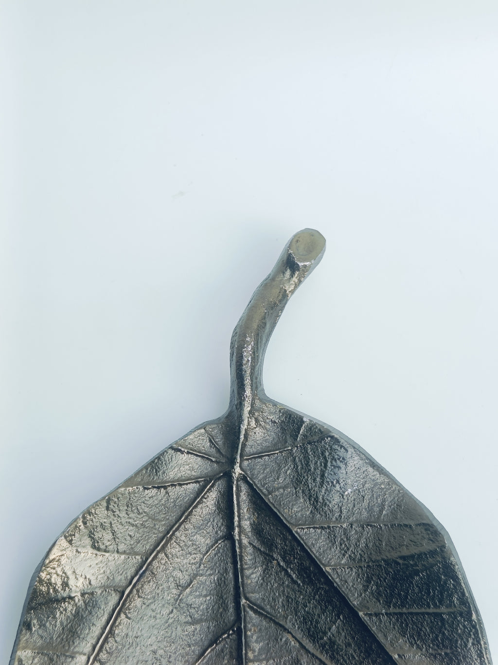 Oversized Antique Metal Leaf Platter