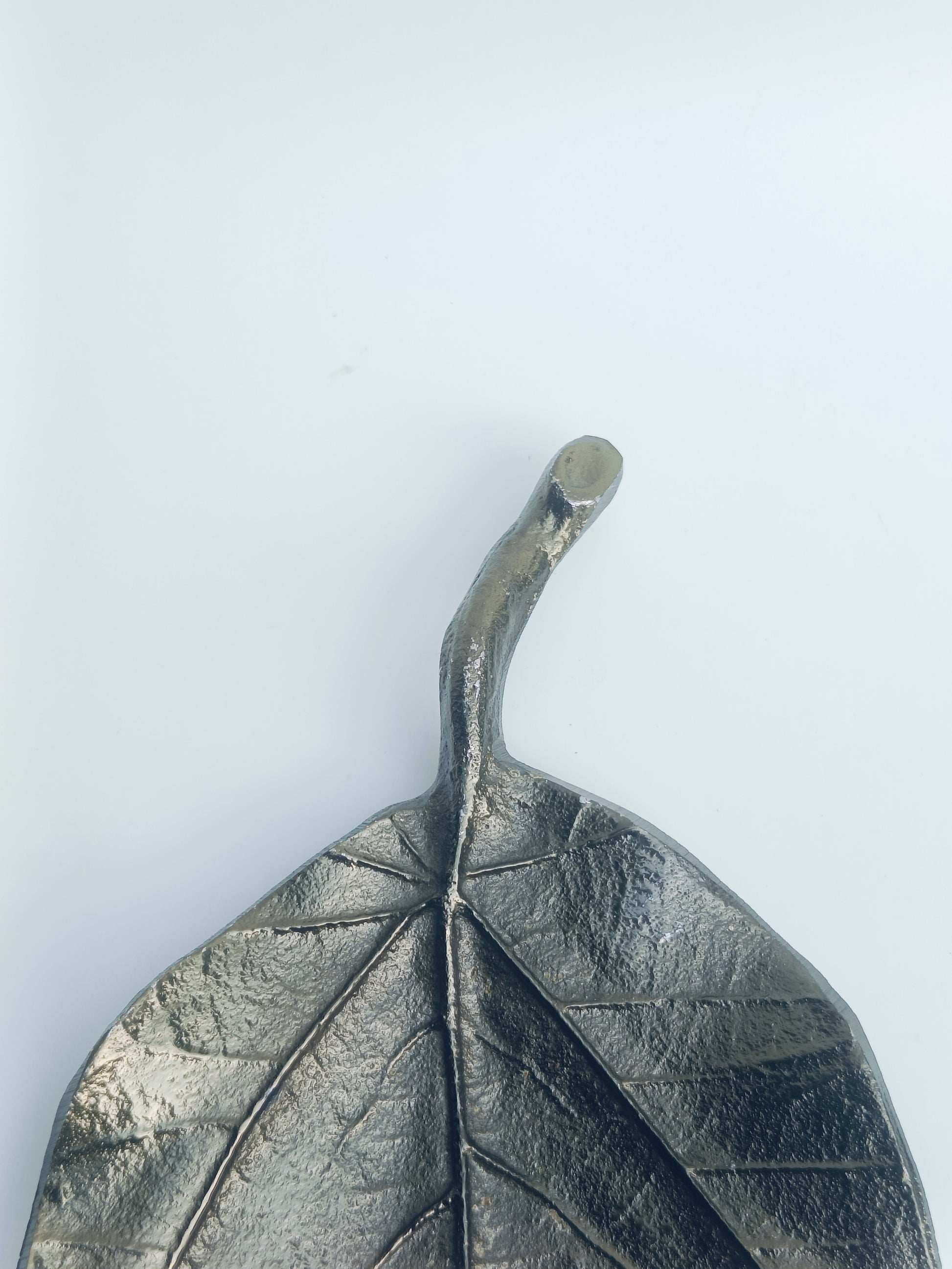 Oversized Antique Metal Leaf Platter