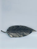 Oversized Antique Metal Leaf Platter