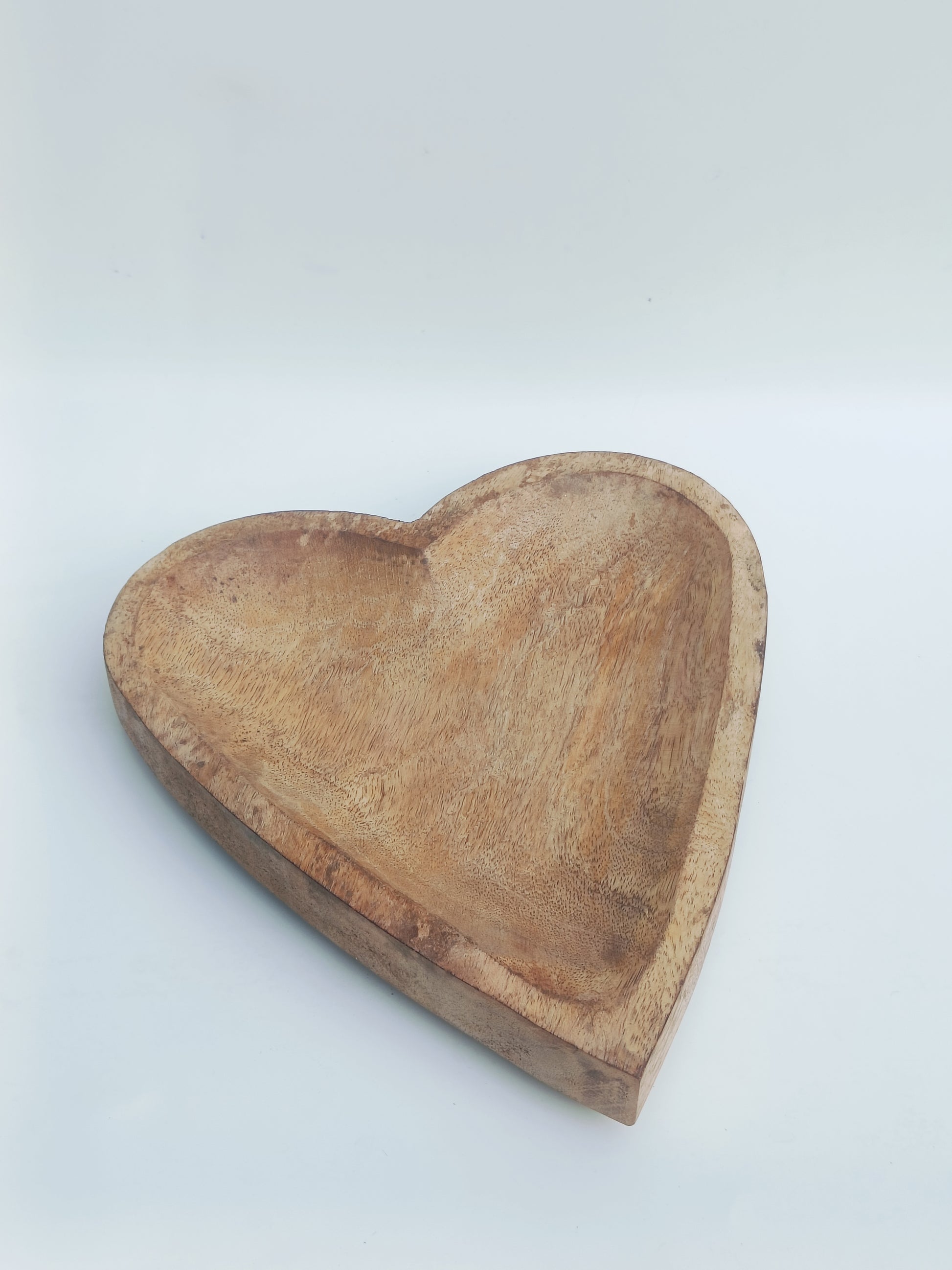 Heart-Shaped Wooden Tray – Multipurpose Platter & Candle Mold