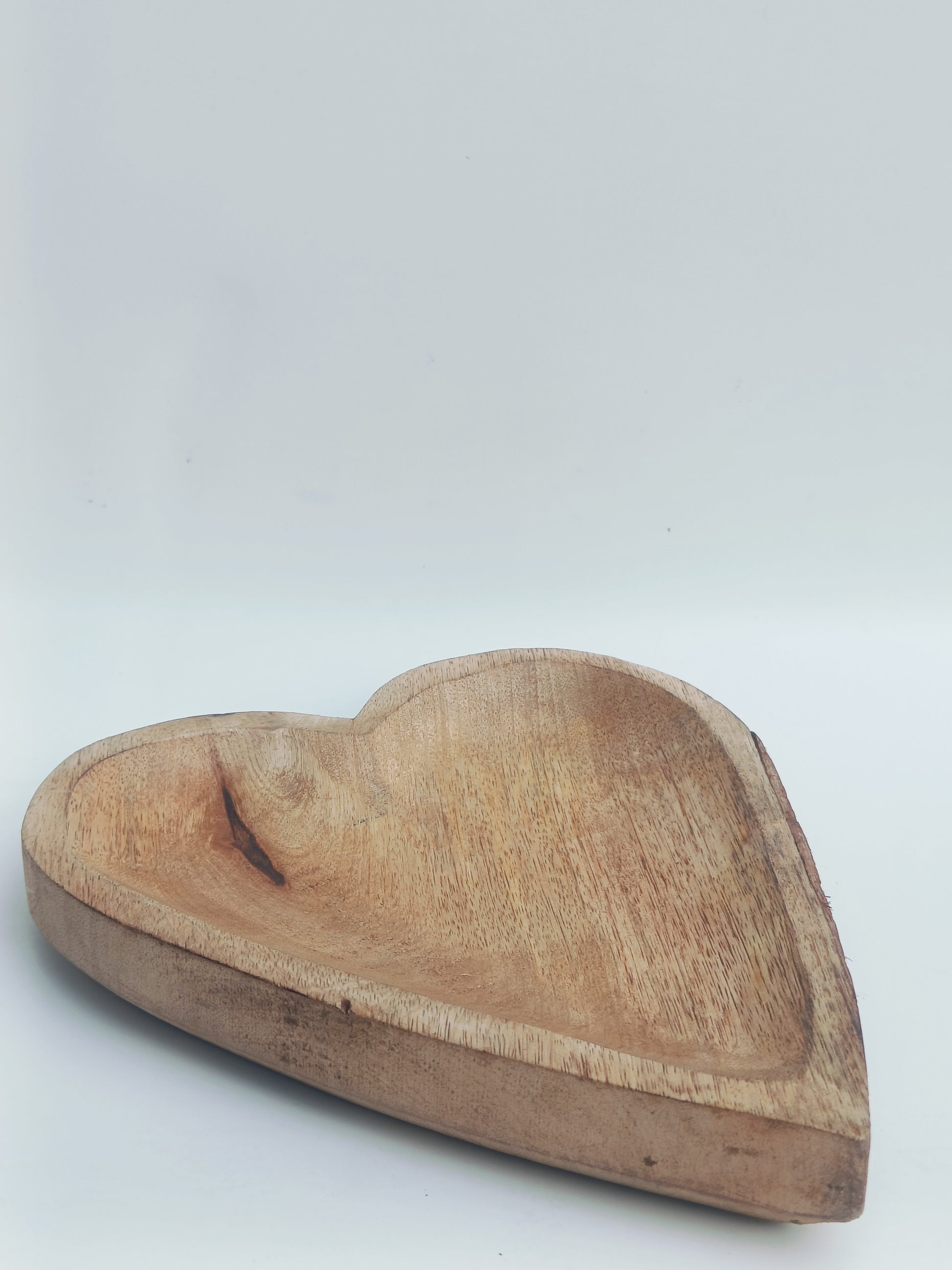 Heart-Shaped Wooden Tray – Multipurpose Platter & Candle Mold