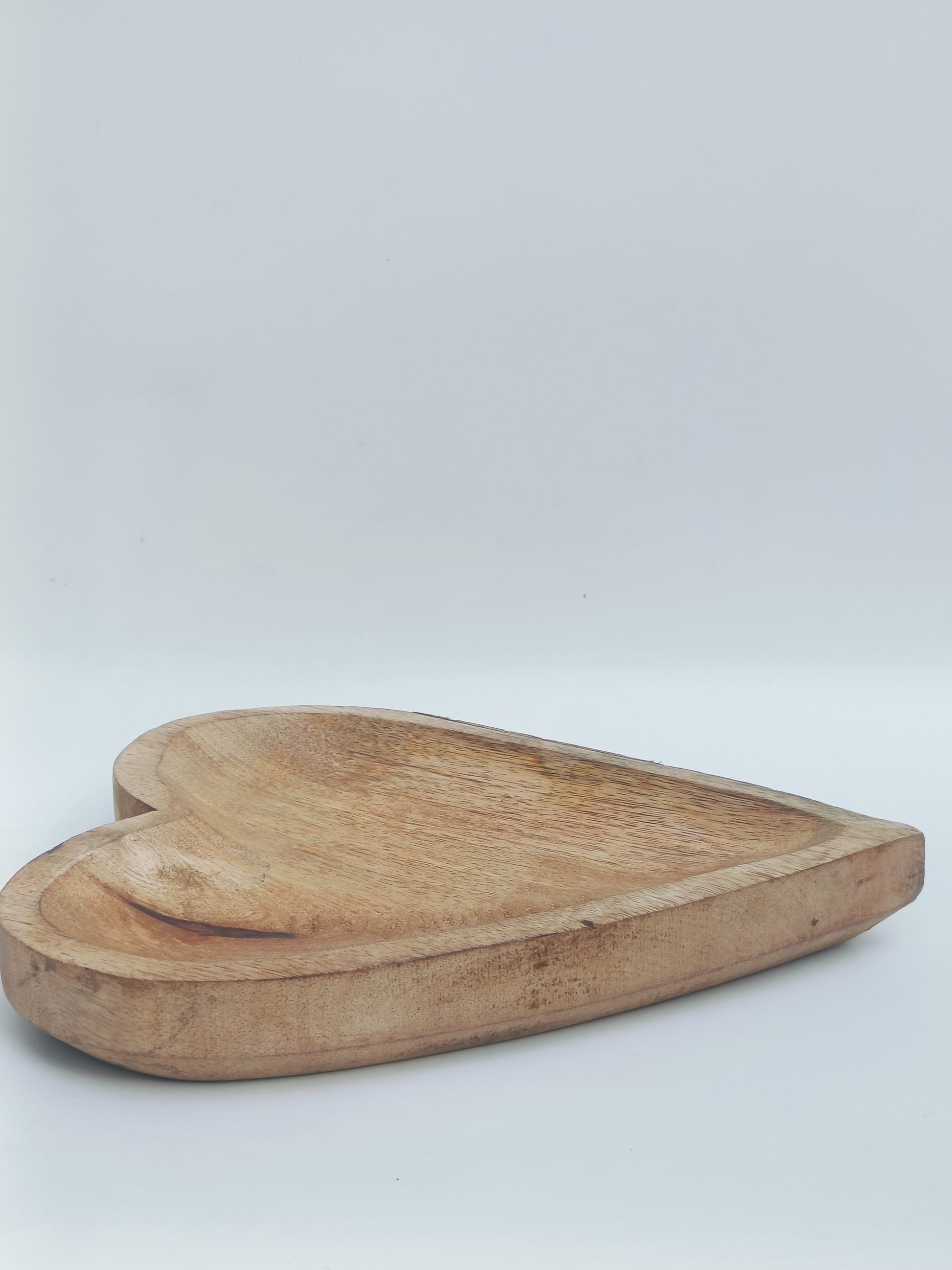 Heart-Shaped Wooden Tray – Multipurpose Platter & Candle Mold