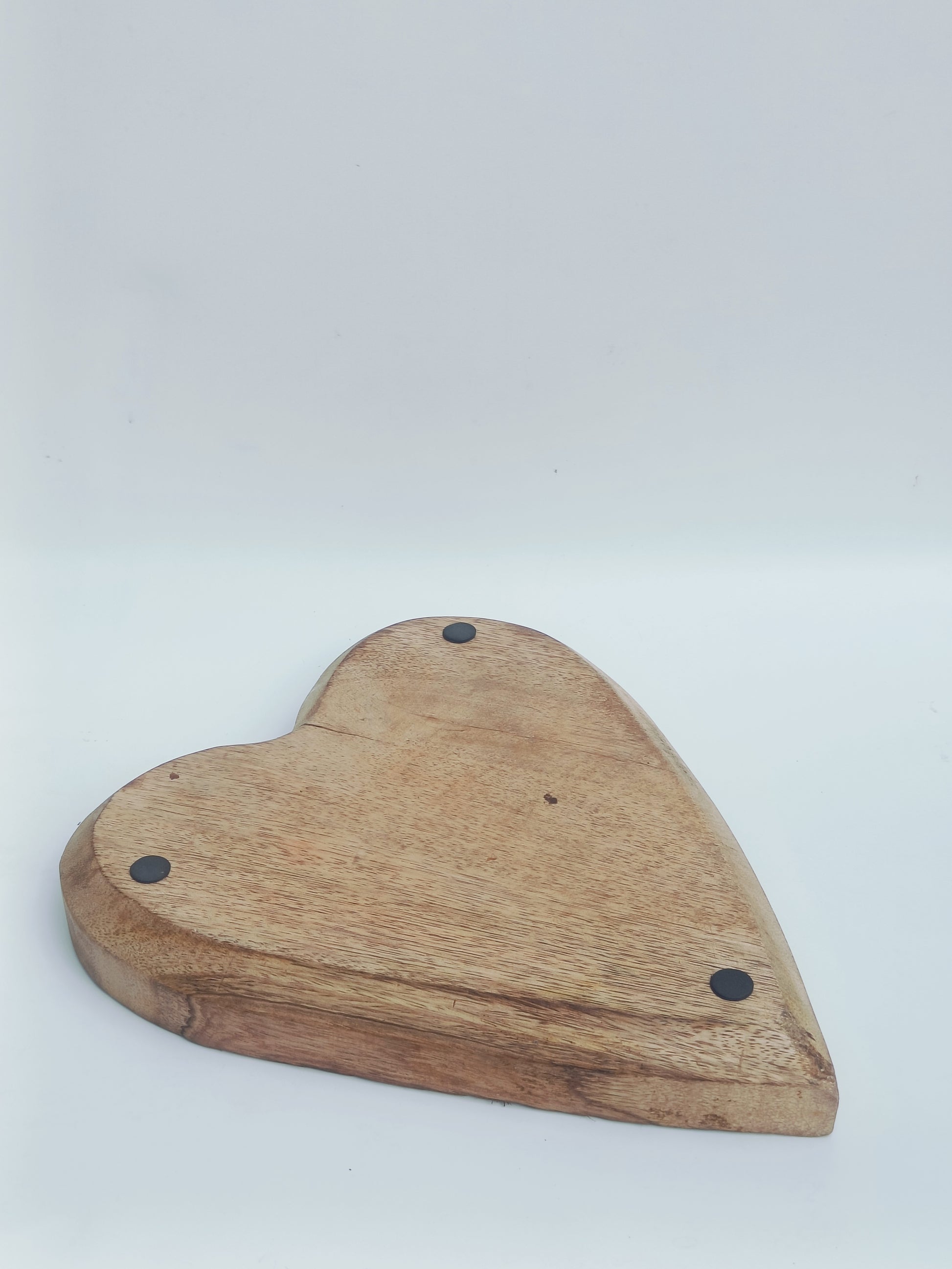 Heart-Shaped Wooden Tray – Multipurpose Platter & Candle Mold