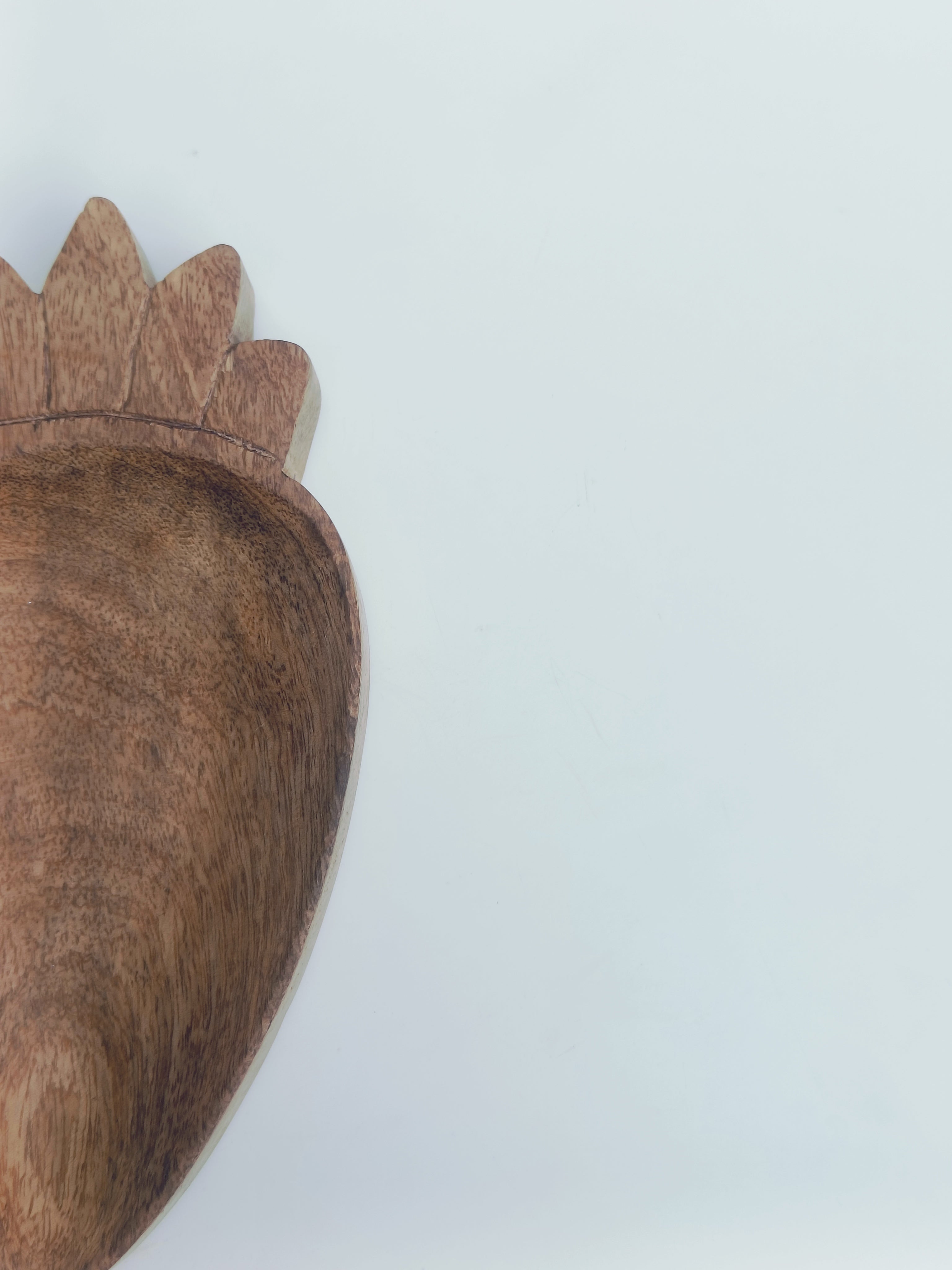 Carrot-Shaped Wooden Snack Platter