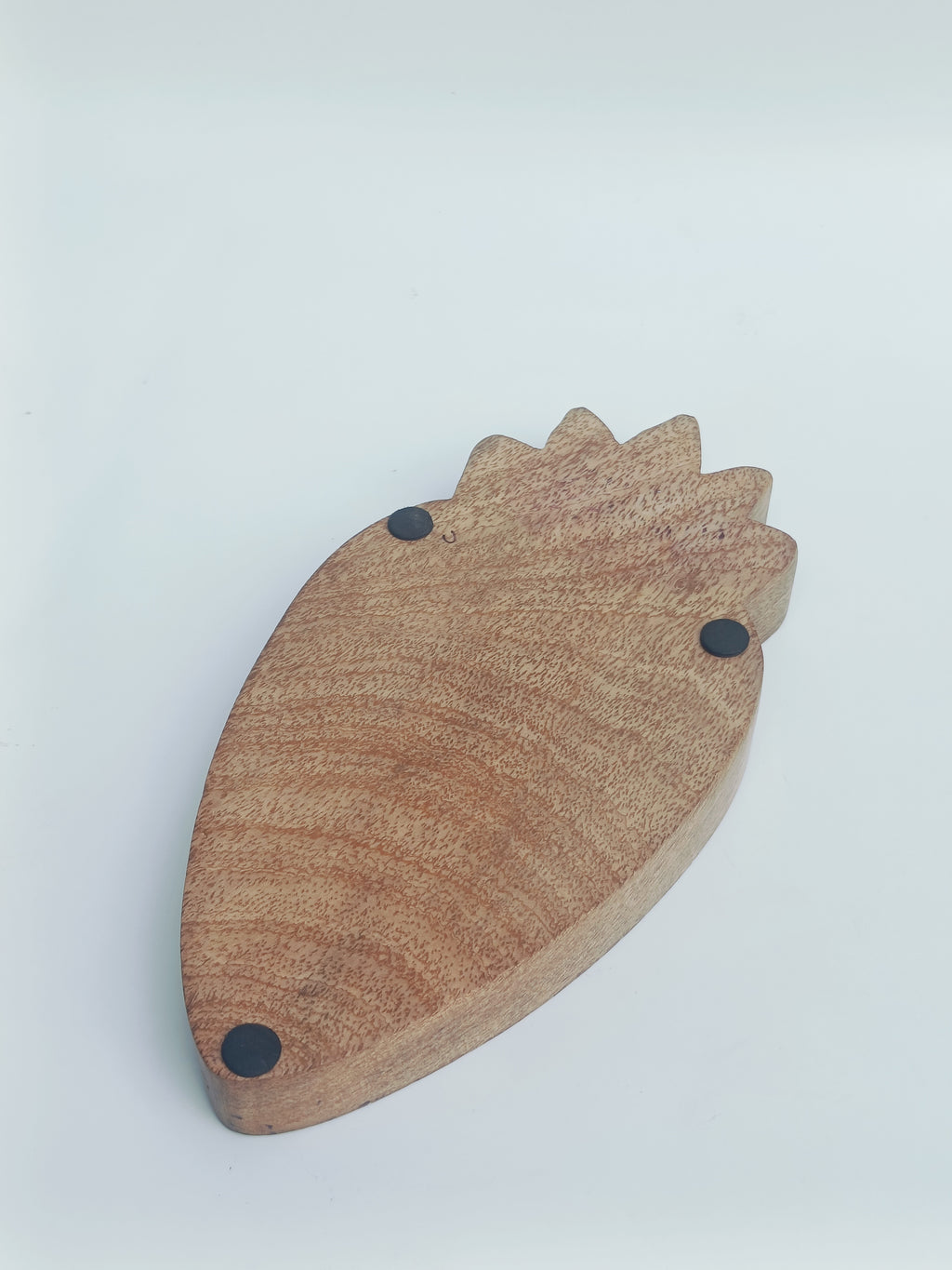 Carrot-Shaped Wooden Snack Platter
