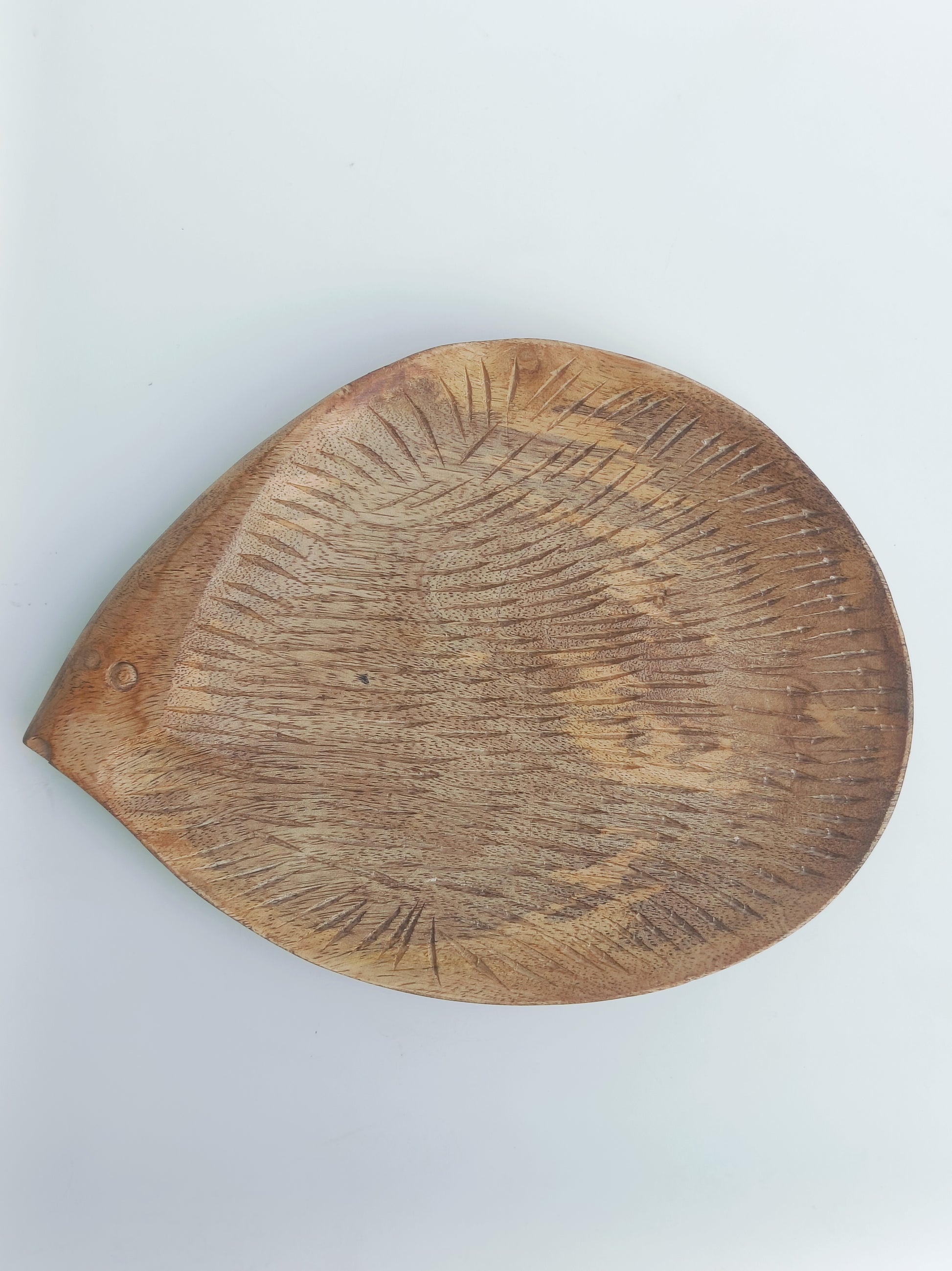 Hedgehog-Inspired Wooden Platter
