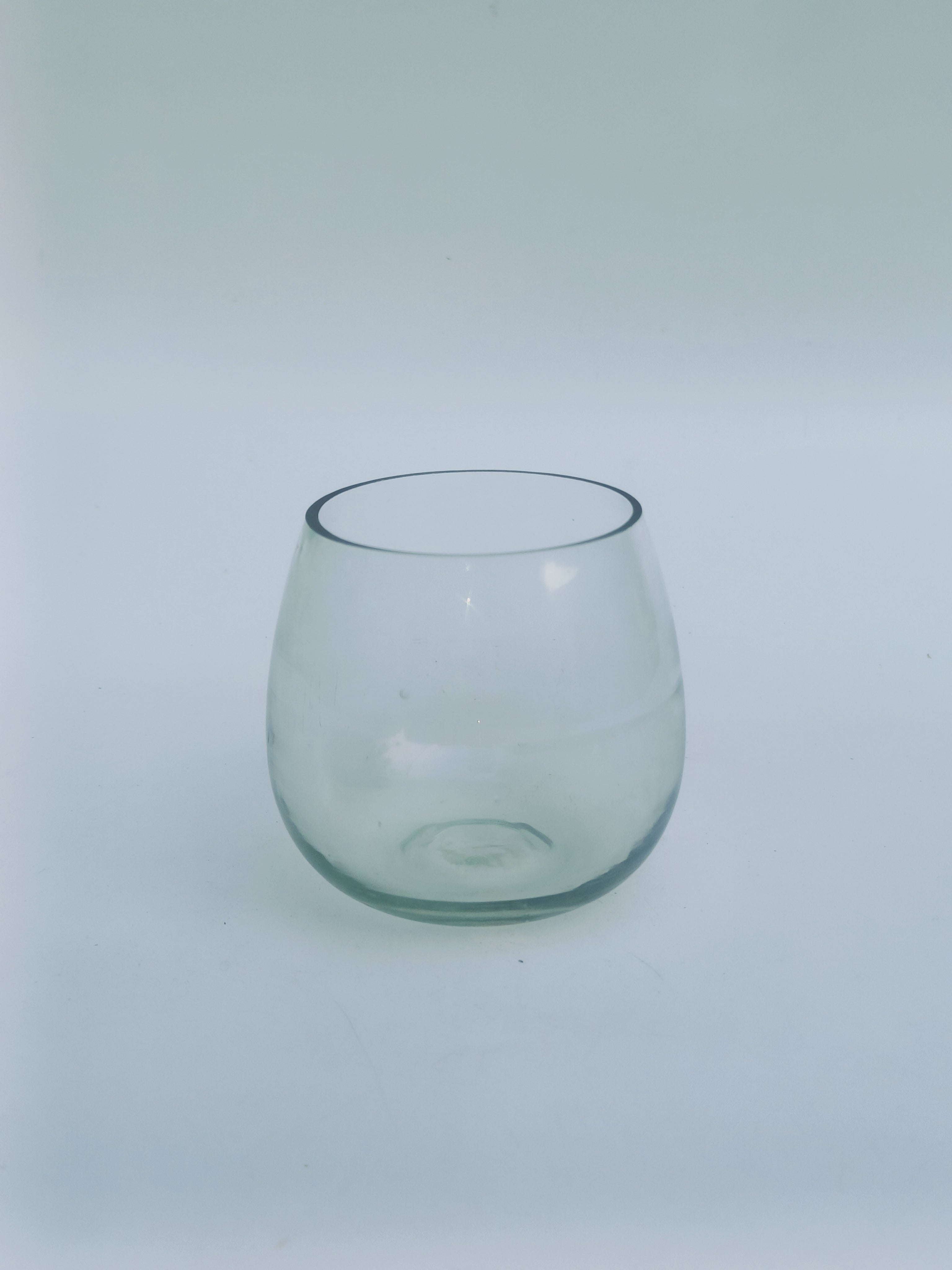 Clear Glass Candle Holder