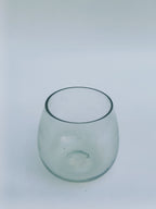Clear Glass Candle Holder