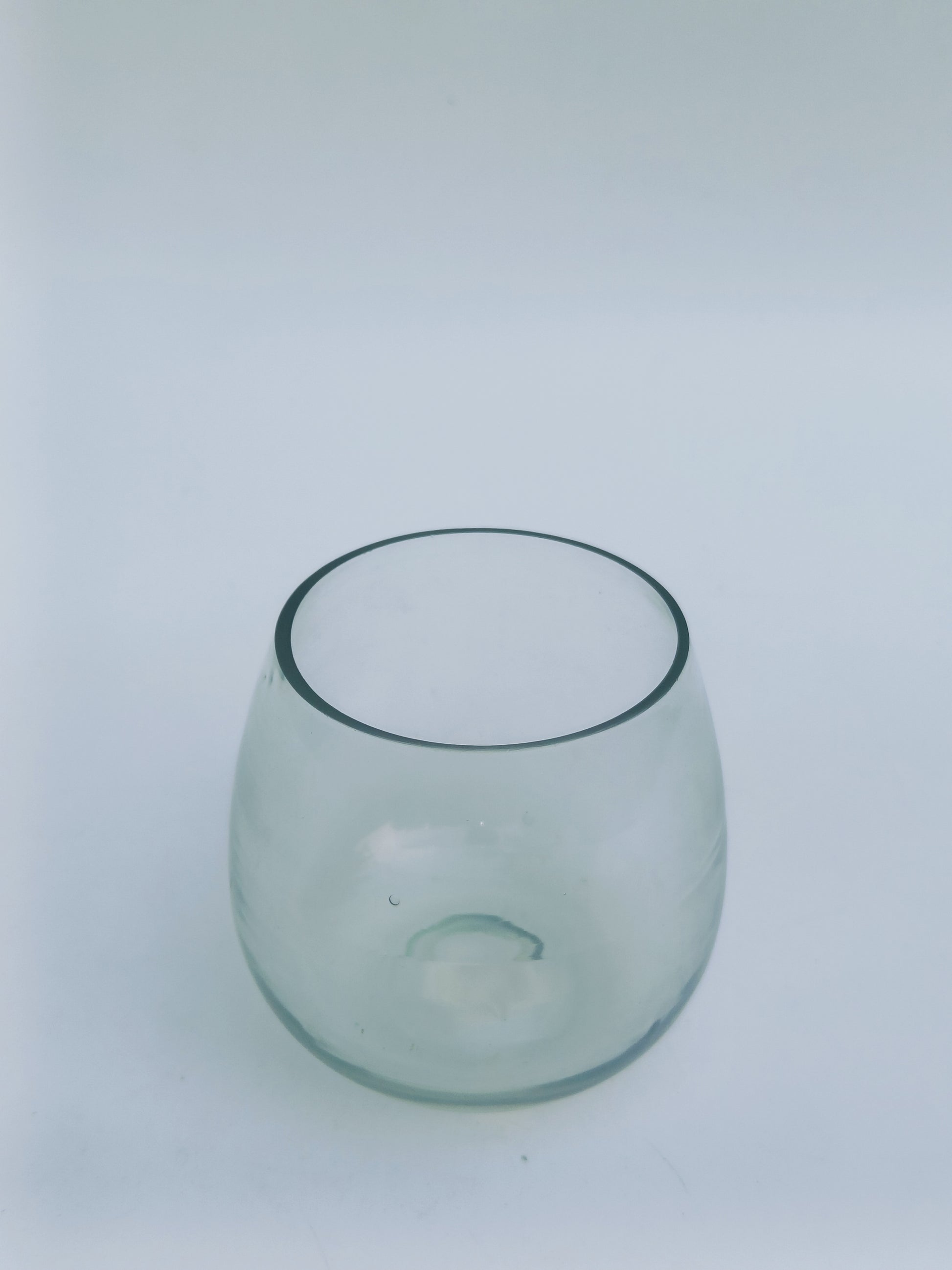 Clear Glass Candle Holder