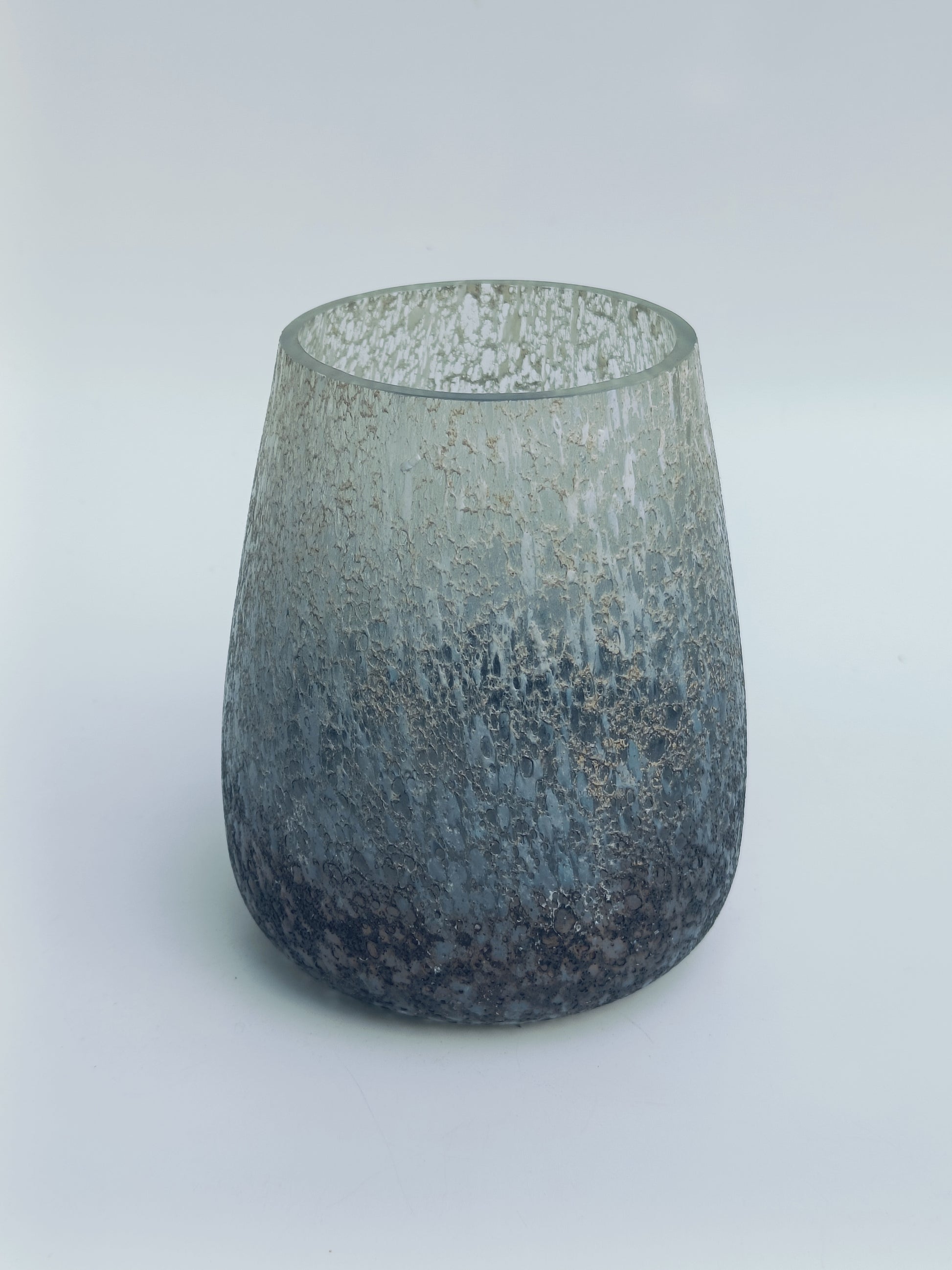 Frosted Gradient Glass Candle Holder