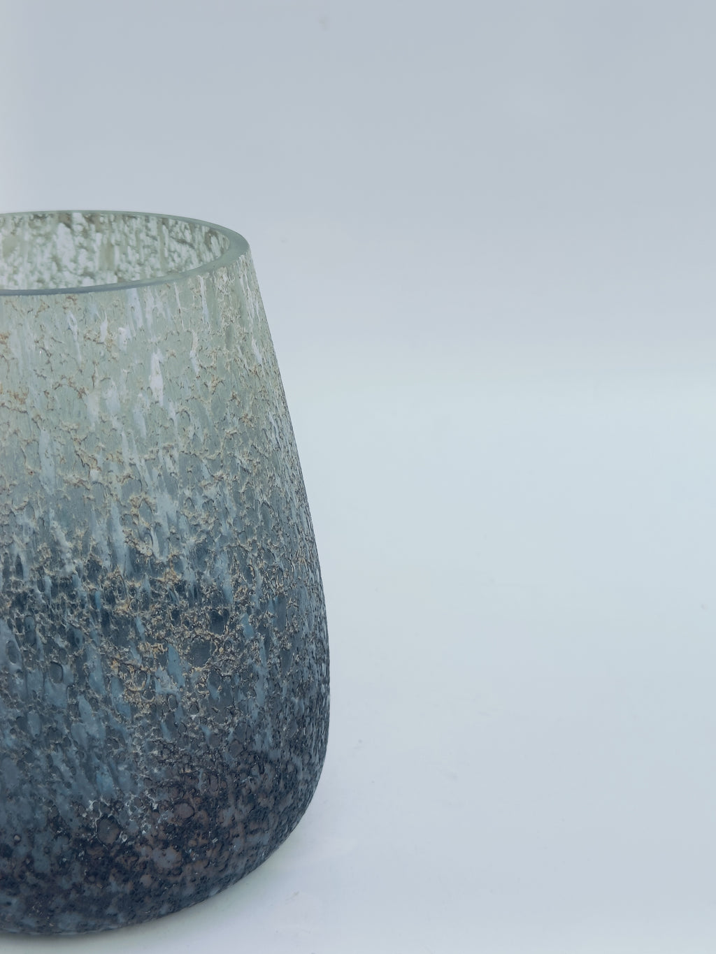 Frosted Gradient Glass Candle Holder