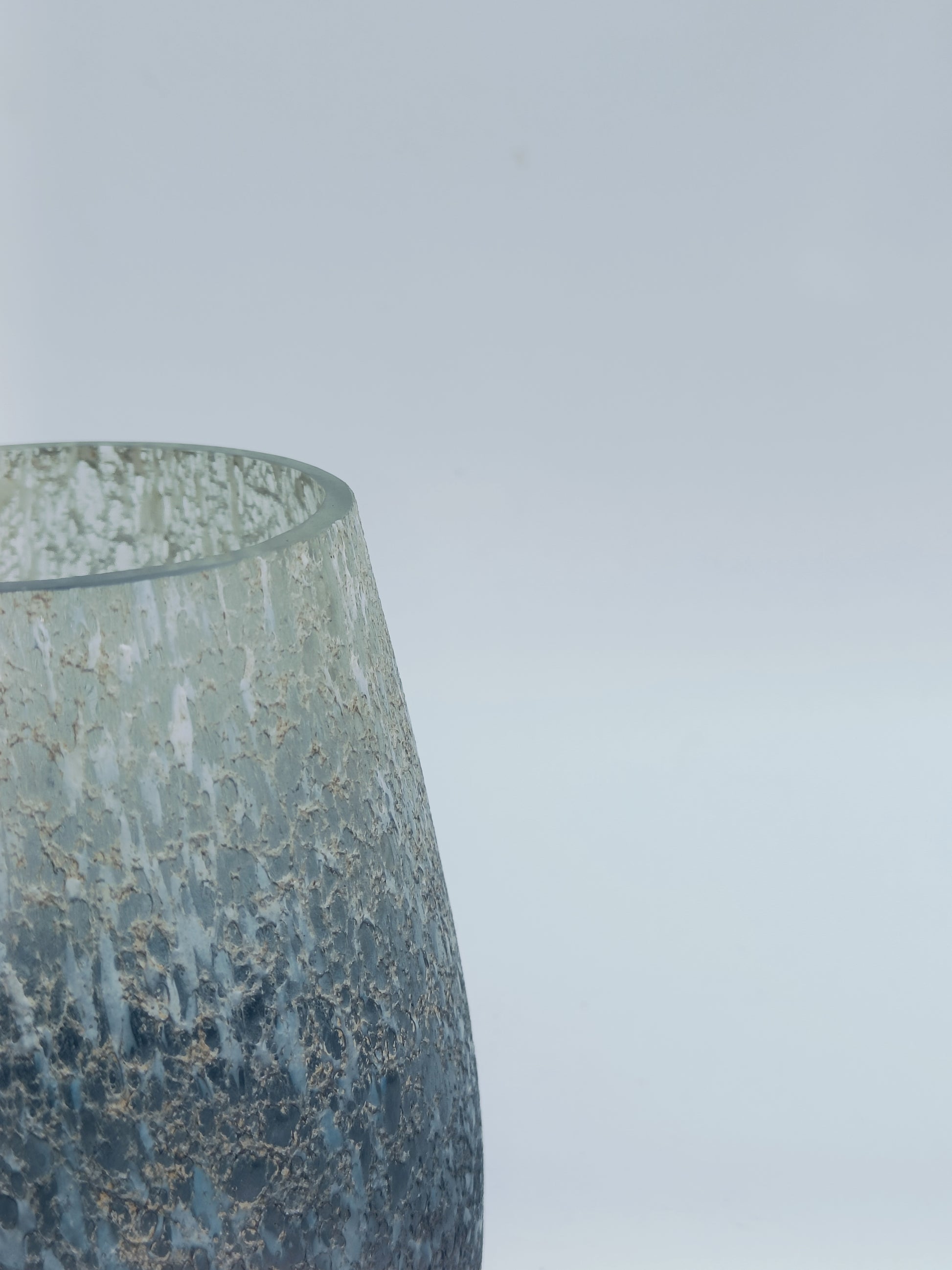 Frosted Gradient Glass Candle Holder
