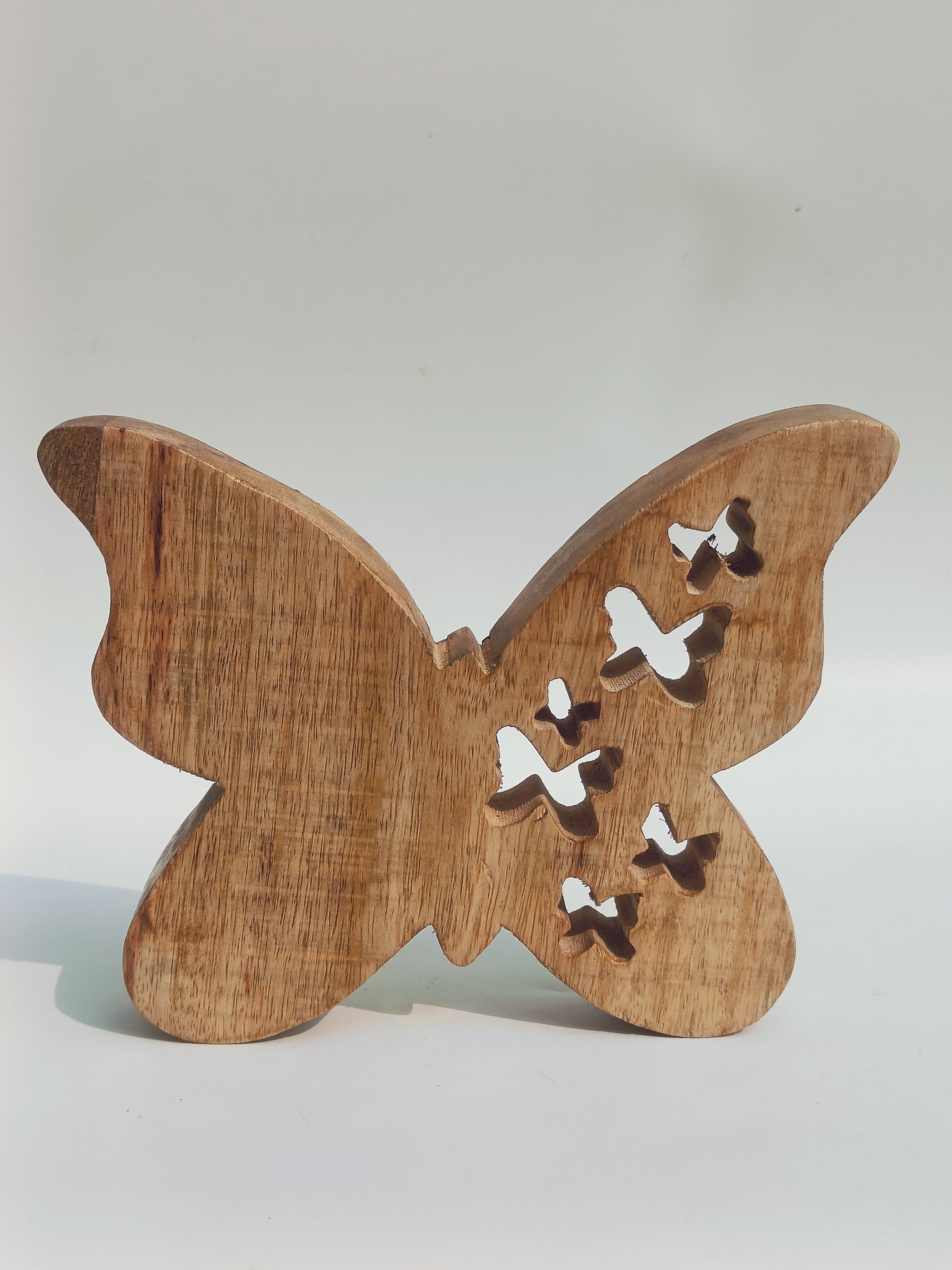 Handcrafted Wooden Butterfly Décor – Wall-Mount or Tabletop Display