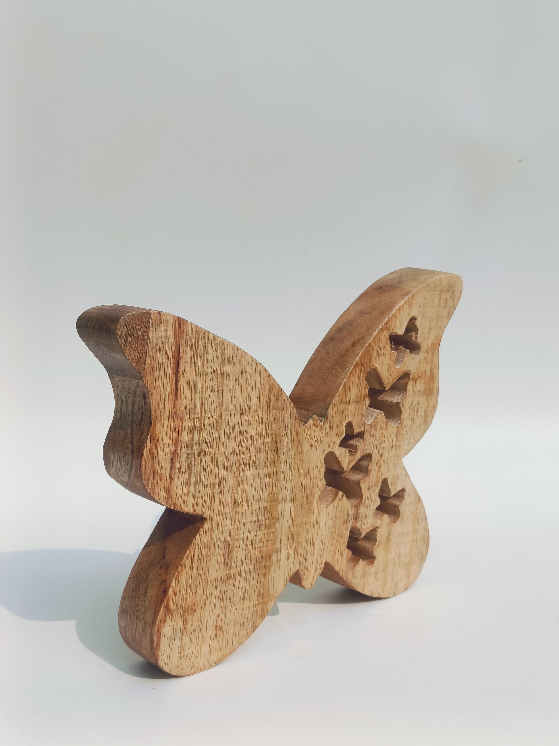 Handcrafted Wooden Butterfly Décor – Wall-Mount or Tabletop Display