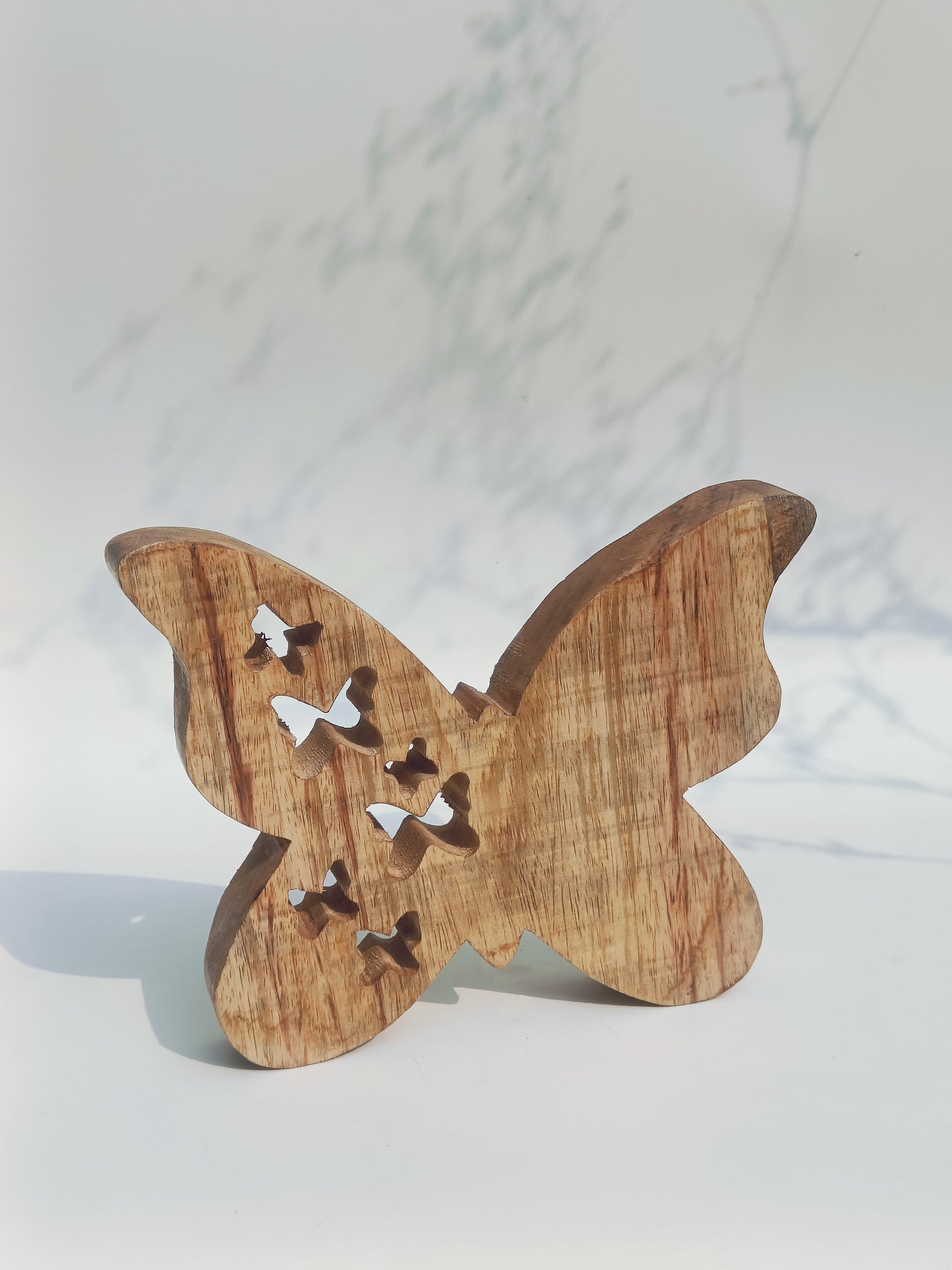 Handcrafted Wooden Butterfly Décor – Wall-Mount or Tabletop Display