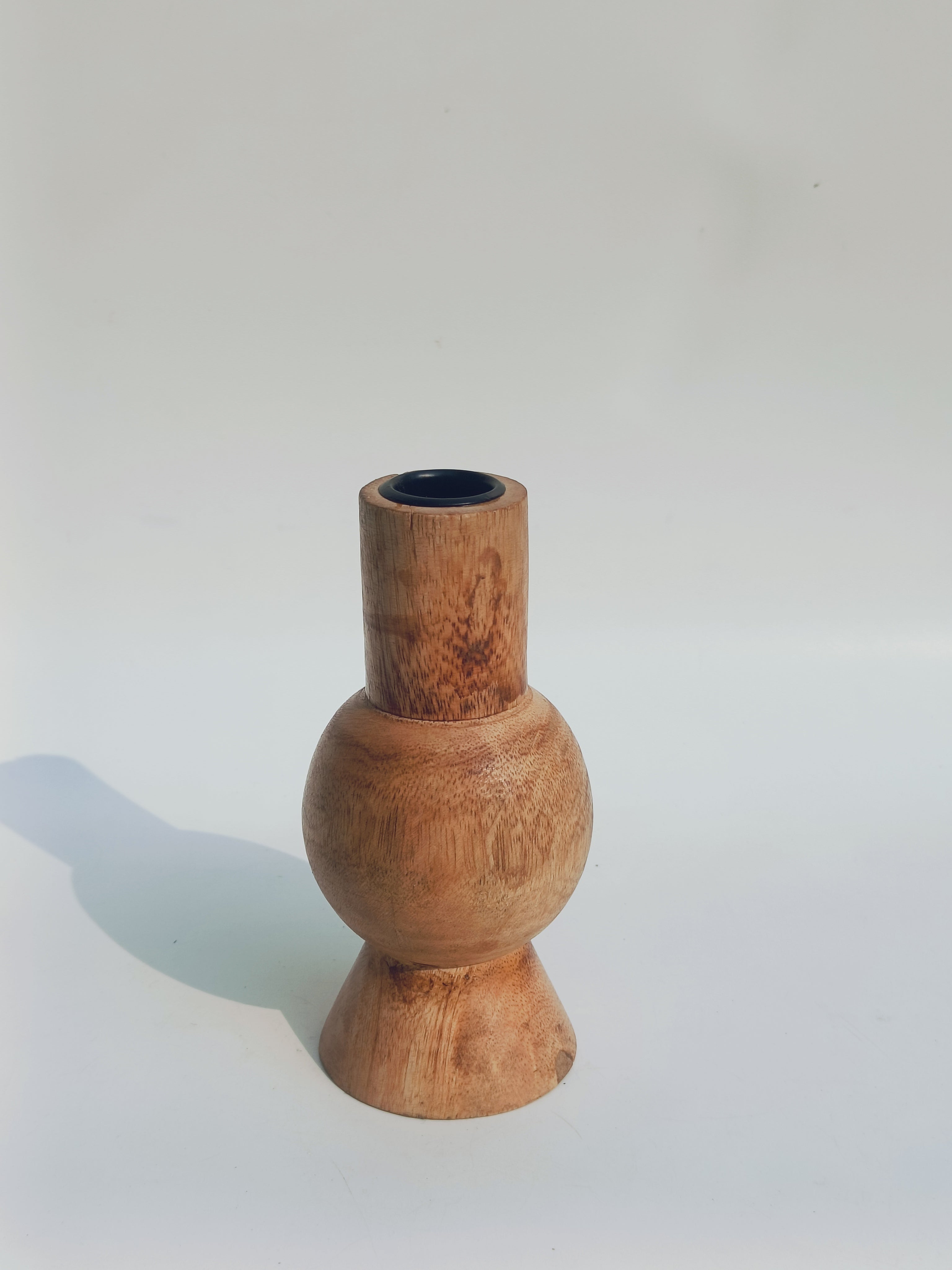 Orbit Taper Candle Holder – Handcrafted Wooden Accent