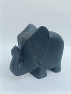 Ebony Grace Wooden Elephant Sculpture