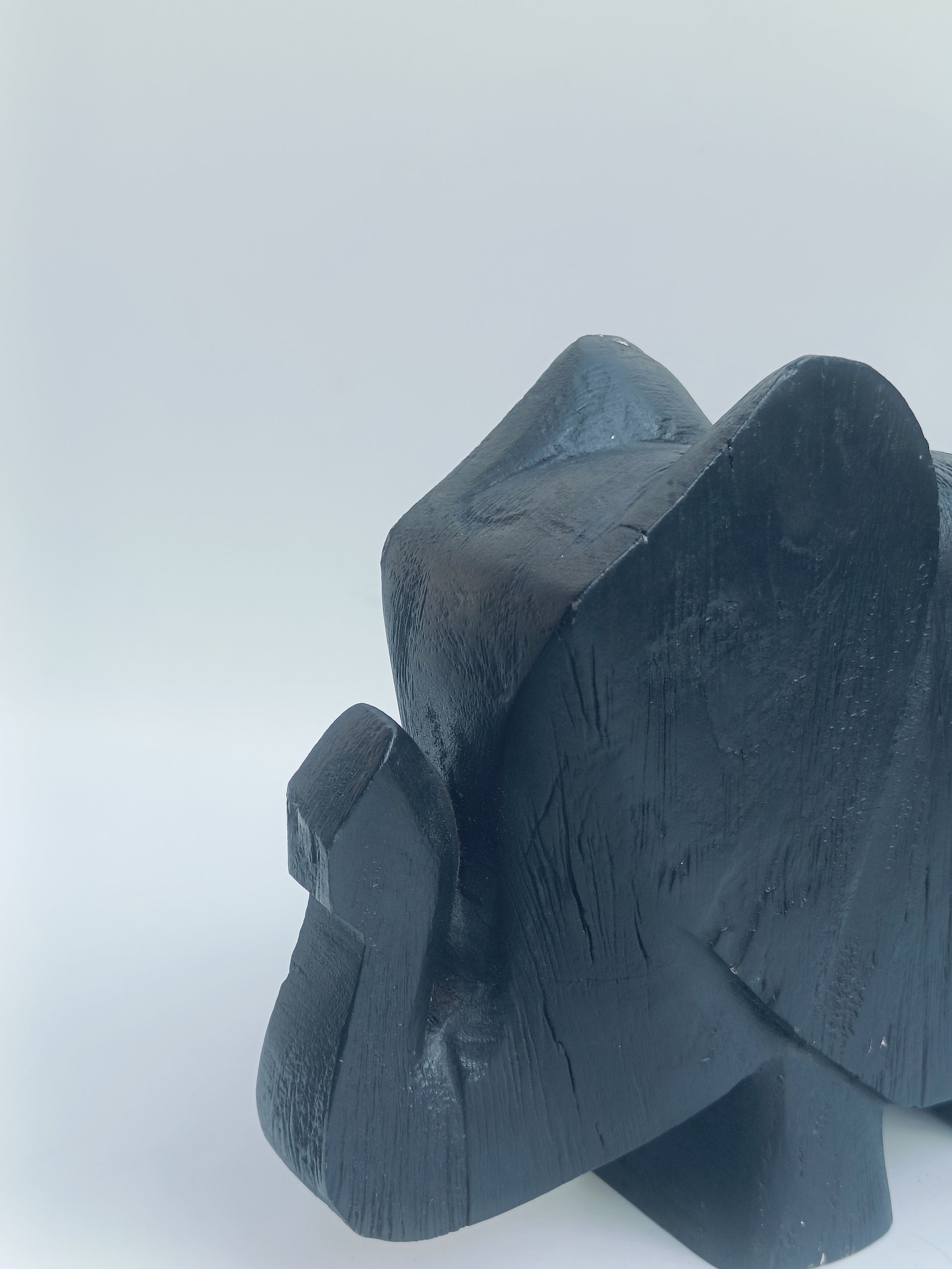 Ebony Grace Wooden Elephant Sculpture