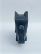 Ebony Grace Wooden Elephant Sculpture