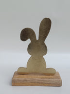 Golden Bunny Silhouette