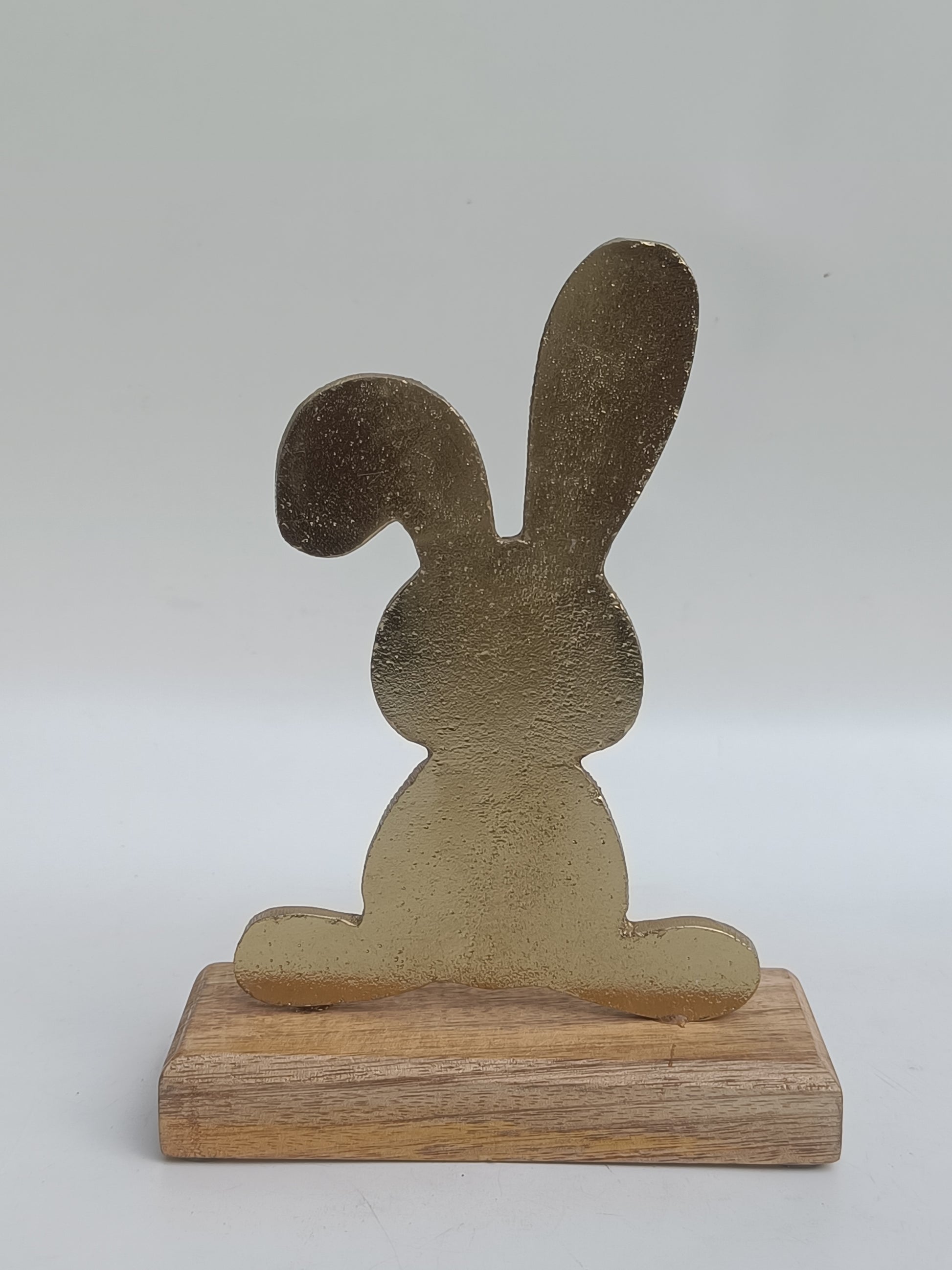 Golden Bunny Silhouette