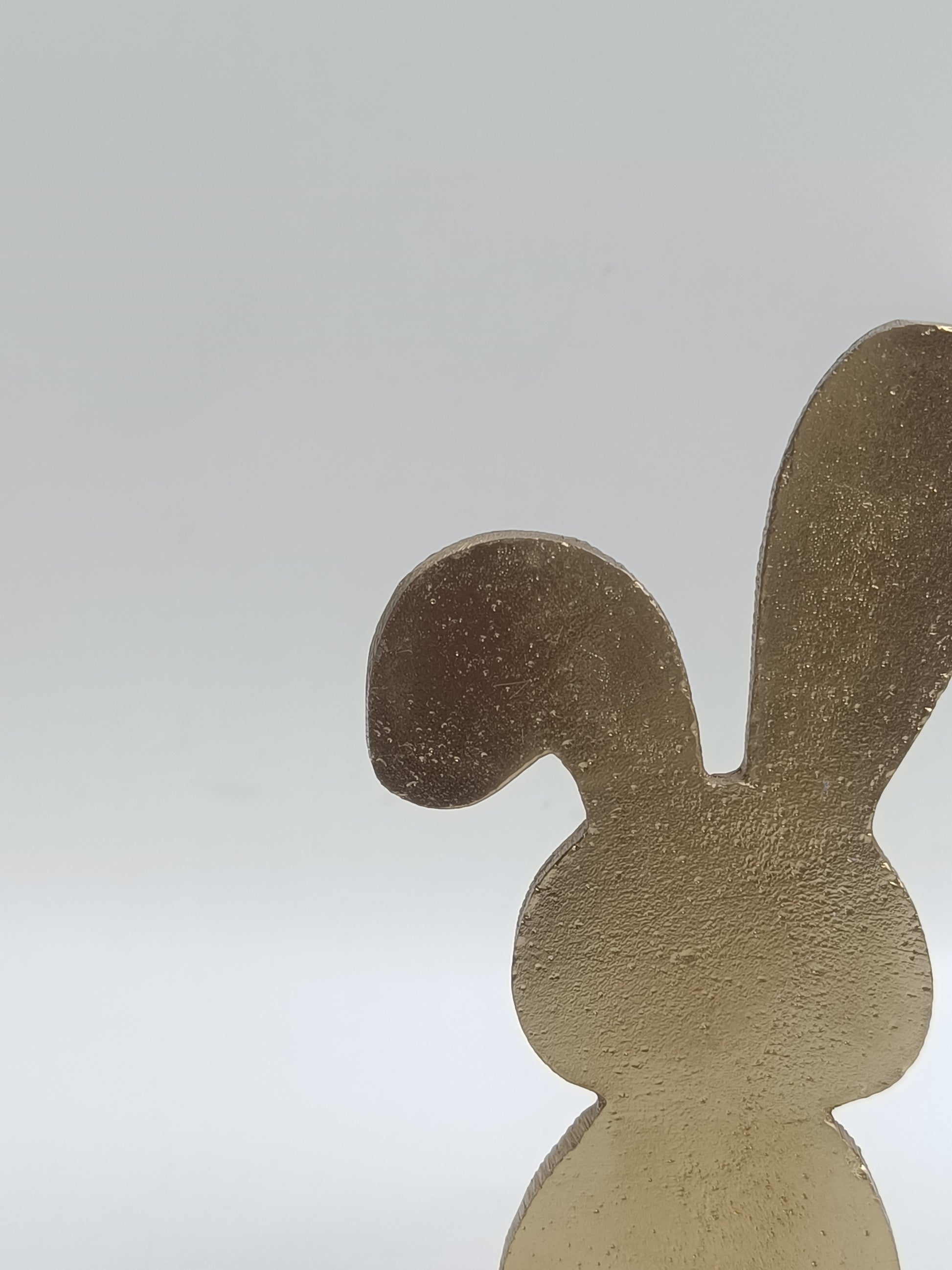 Golden Bunny Silhouette