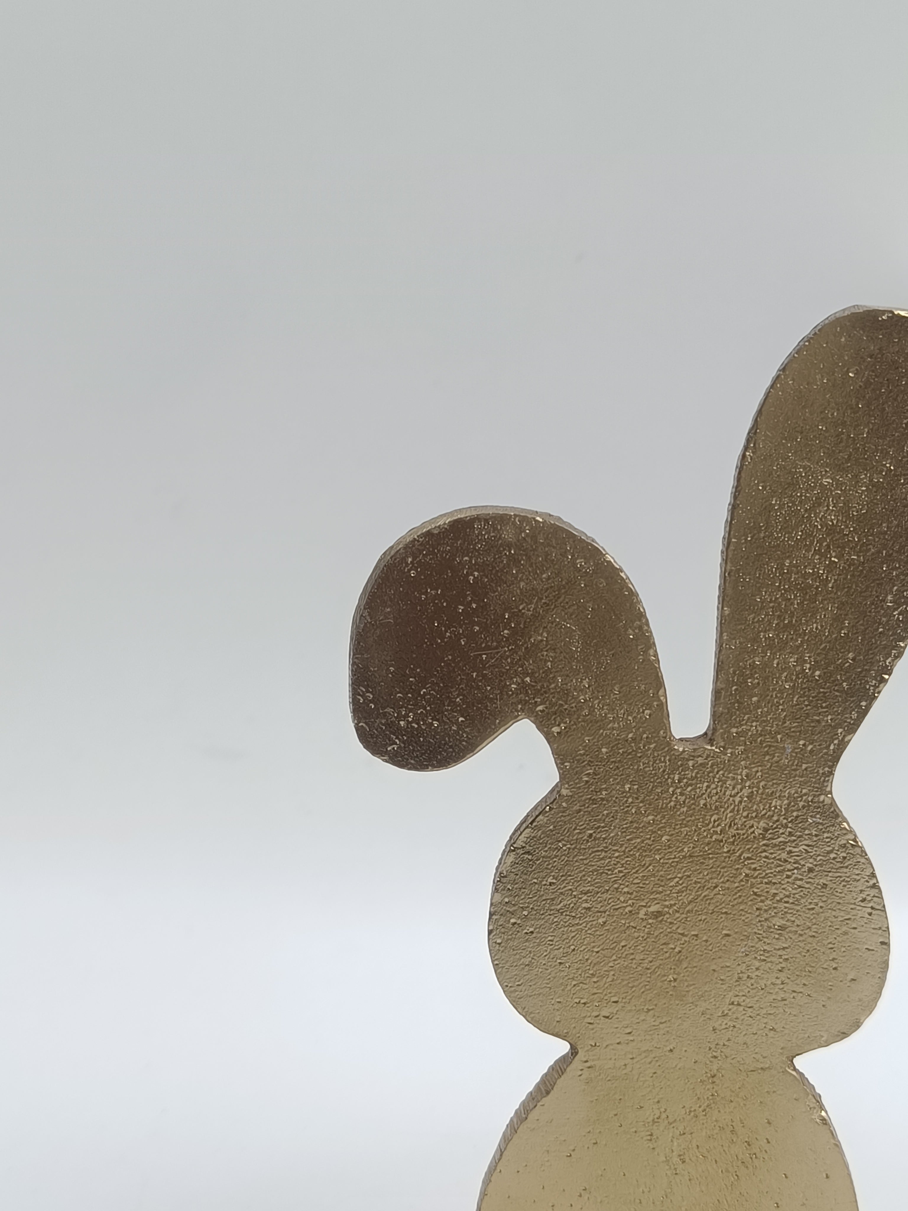 Golden Bunny Silhouette
