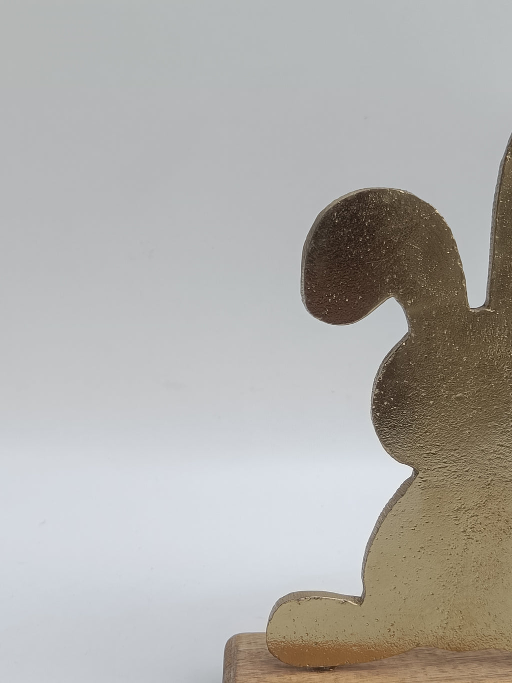 Golden Bunny Silhouette