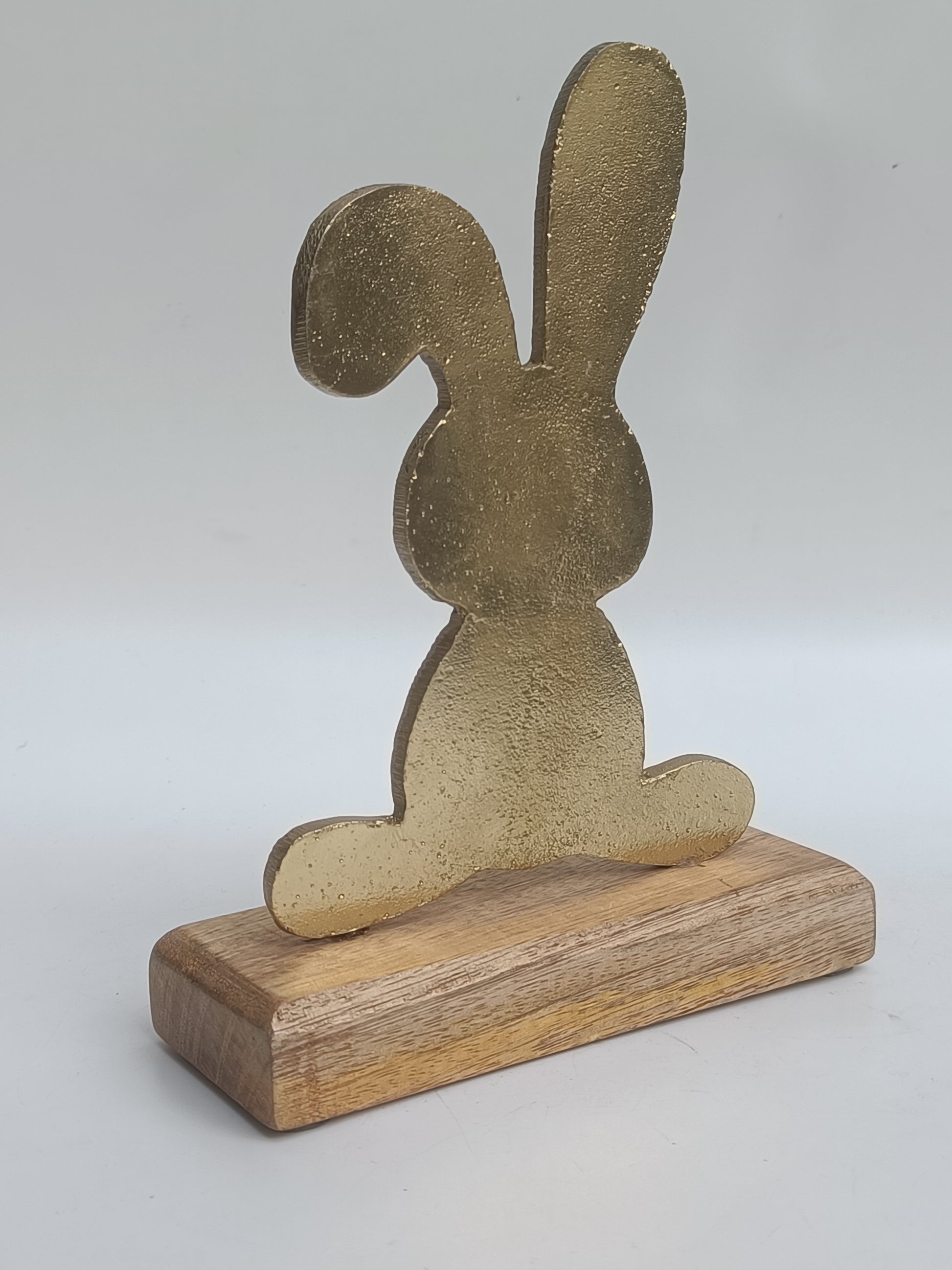 Golden Bunny Silhouette
