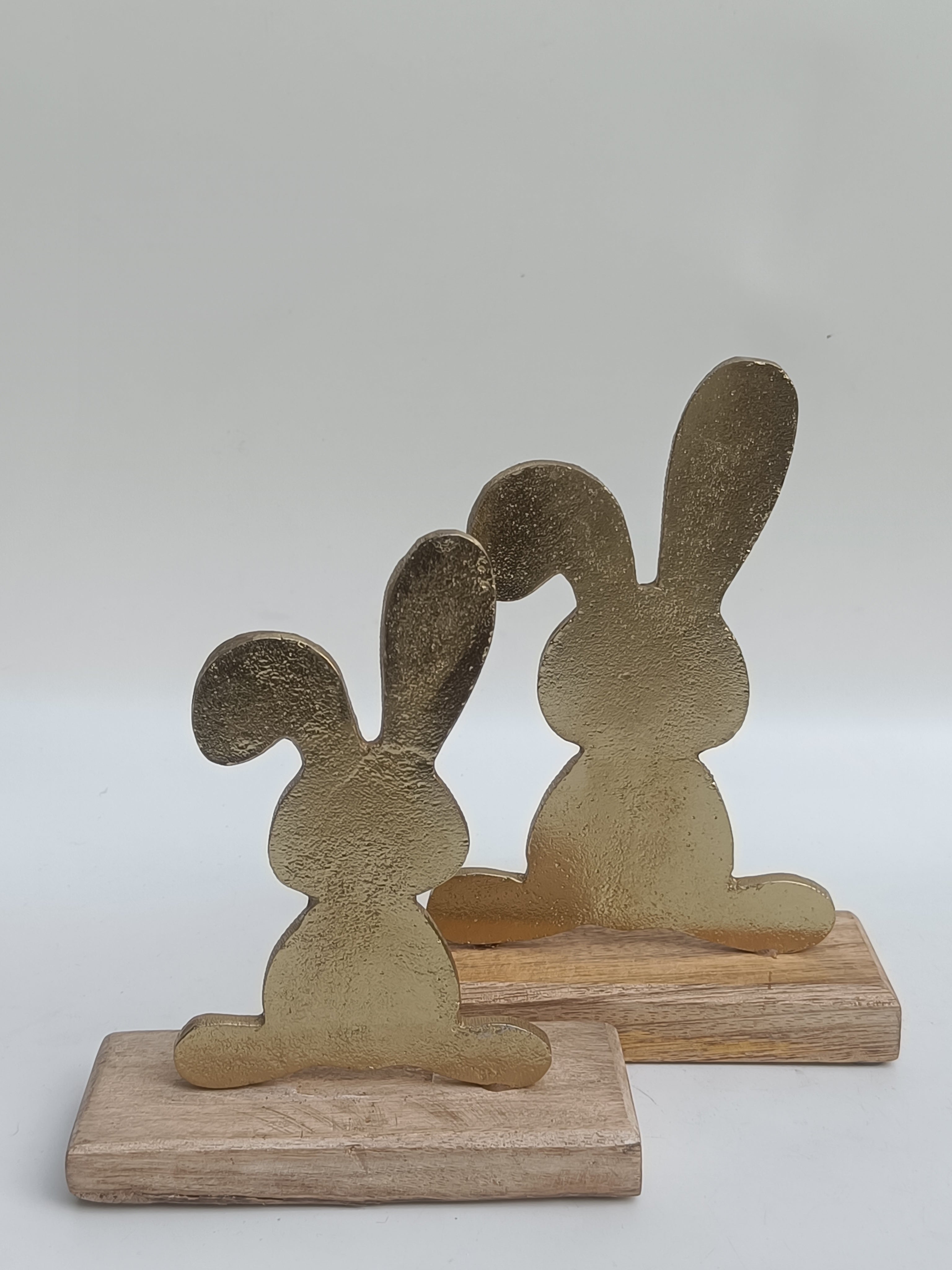 Golden Bunny Silhouette