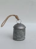 Alpine Mist Bell – Miniature Galvanized Hanging Accent