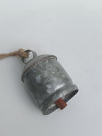 Alpine Mist Bell – Miniature Galvanized Hanging Accent