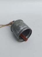 Alpine Mist Bell – Miniature Galvanized Hanging Accent