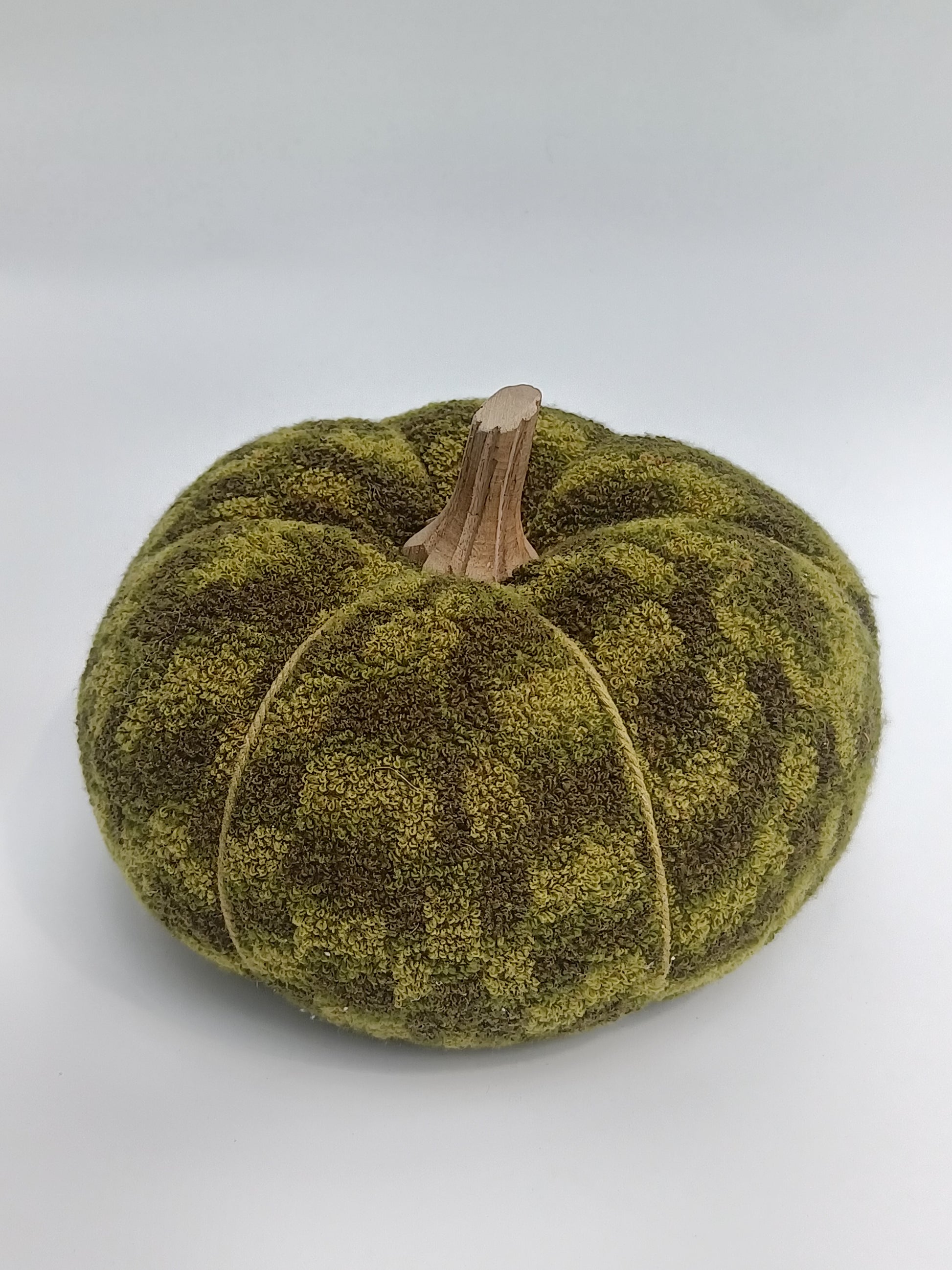 Olive Check Boucle Fabric Pumpkin