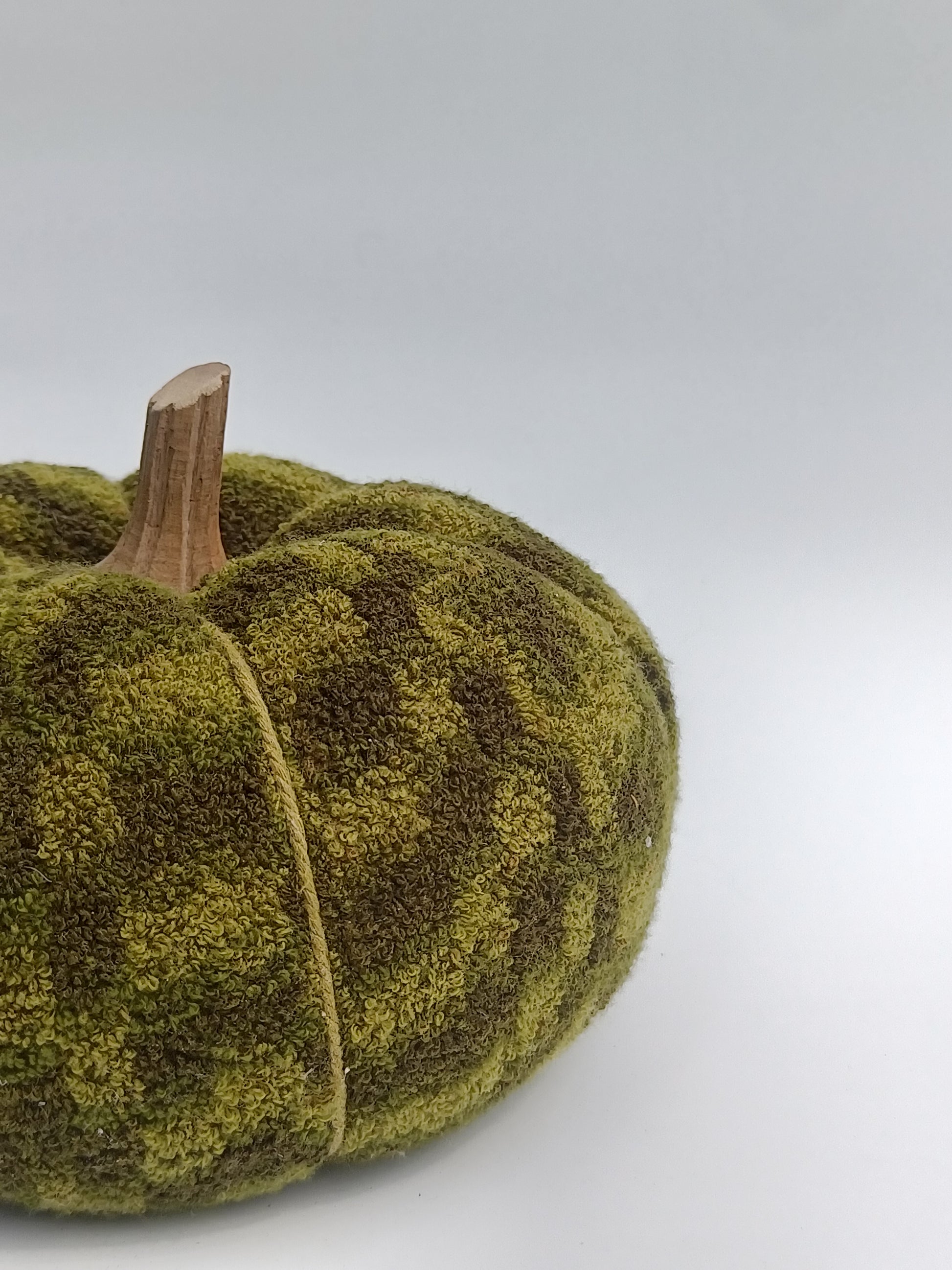Olive Check Boucle Fabric Pumpkin