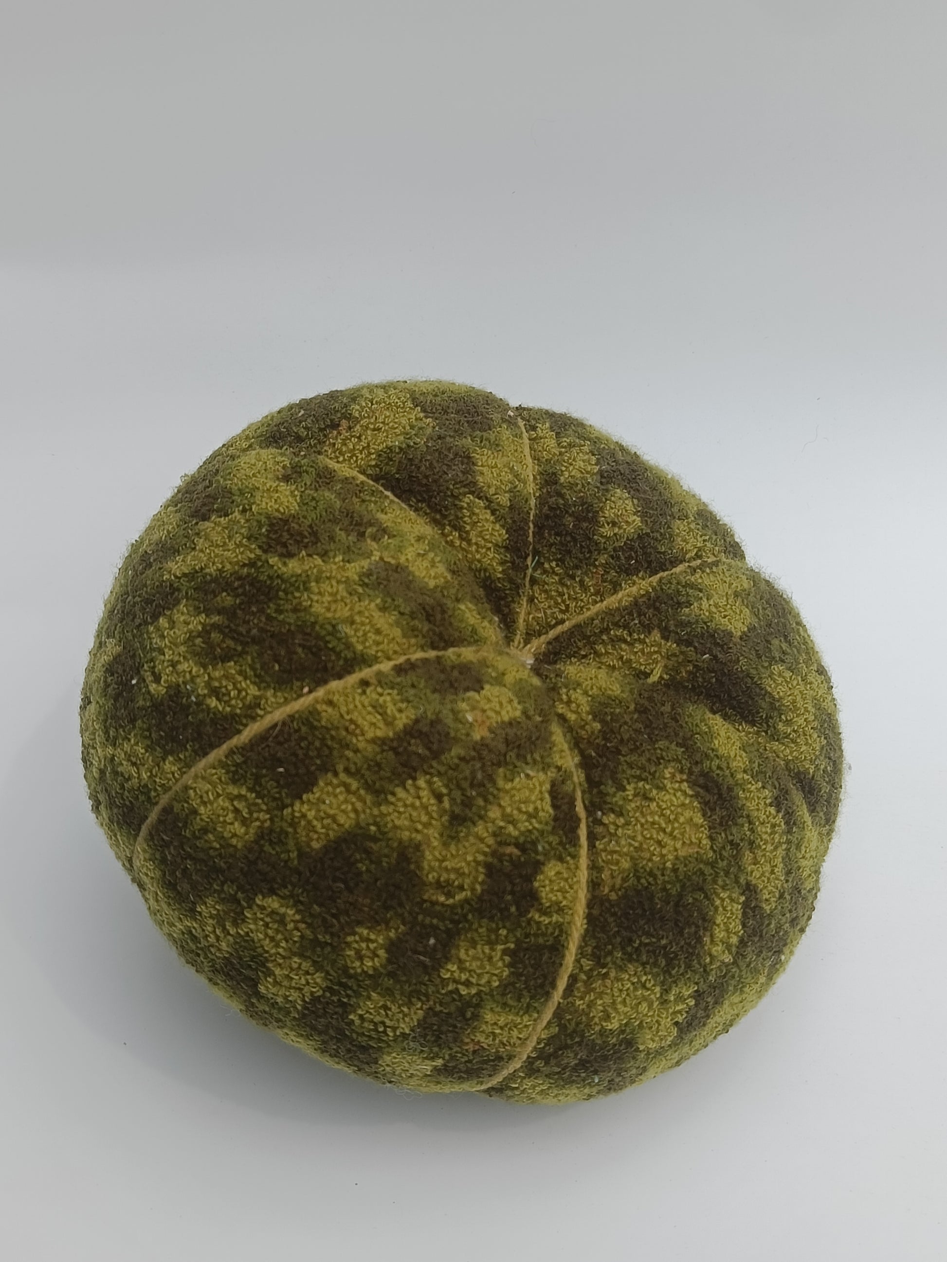 Olive Check Boucle Fabric Pumpkin