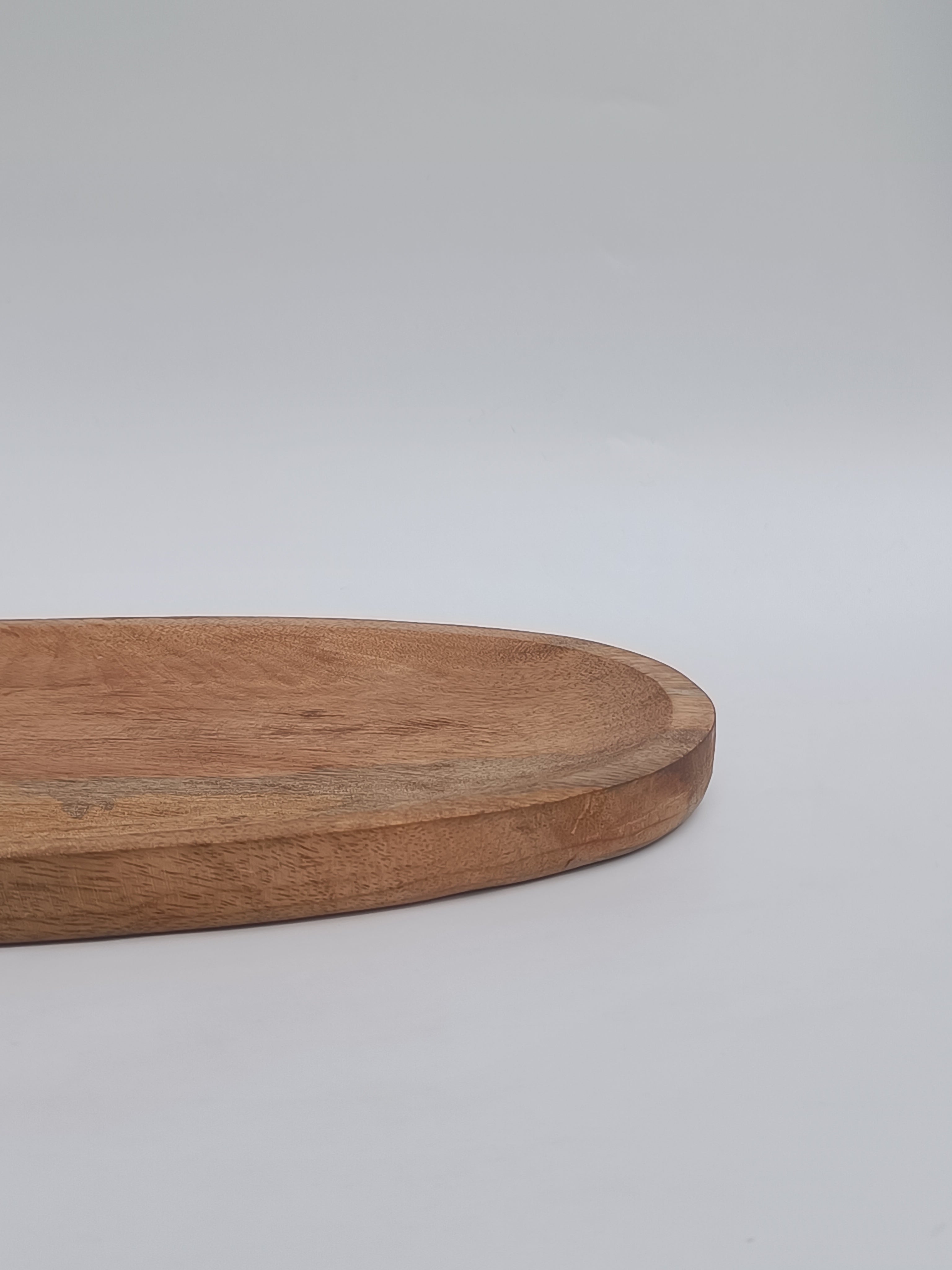 Handcrafted Oval Wooden Platter