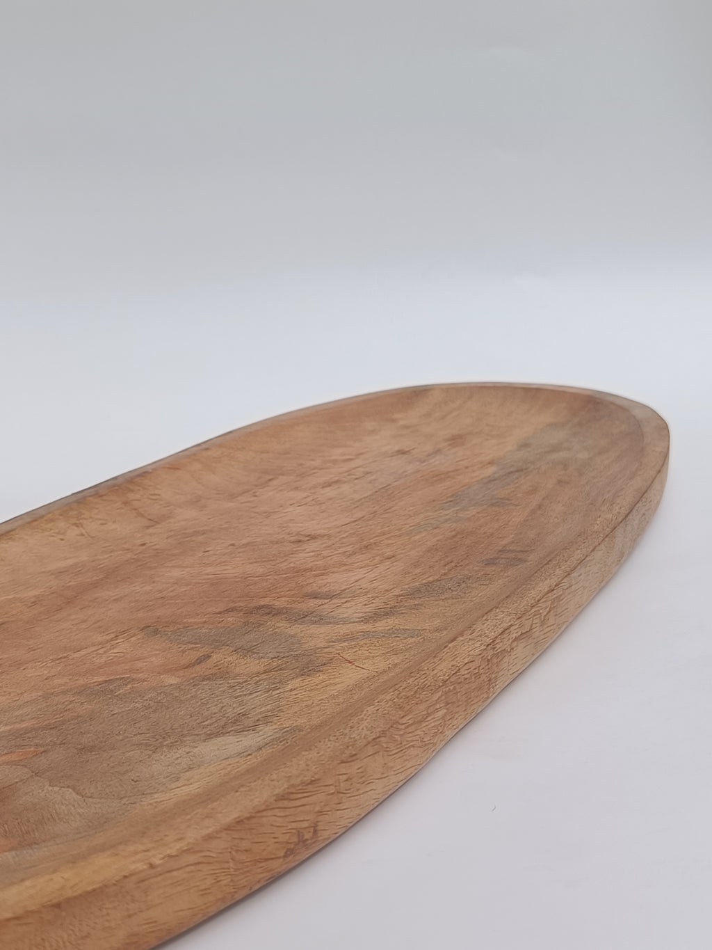 Handcrafted Oval Wooden Platter – Rustic Serveware for Table & Décor