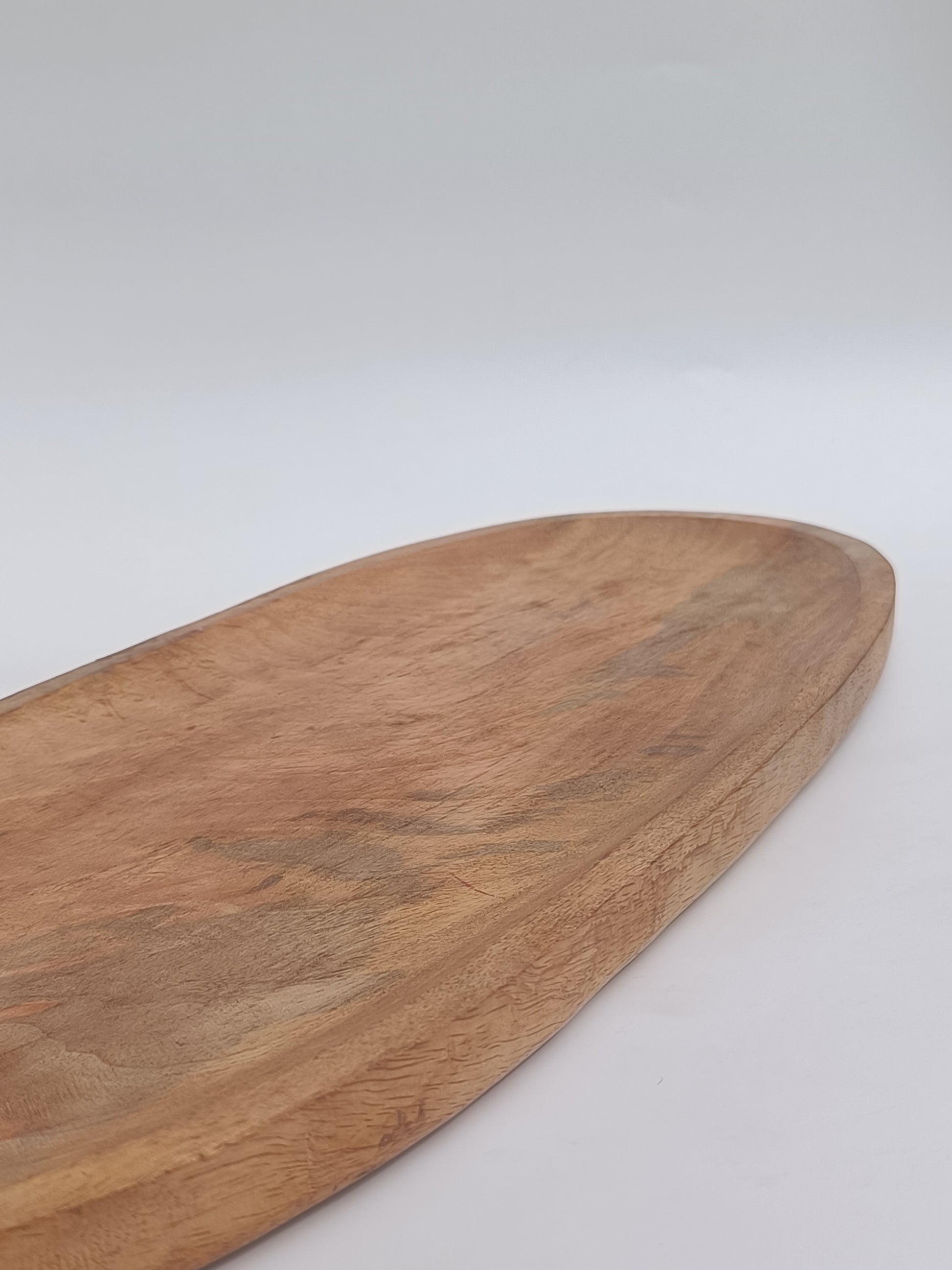 Handcrafted Oval Wooden Platter – Rustic Serveware for Table & Décor